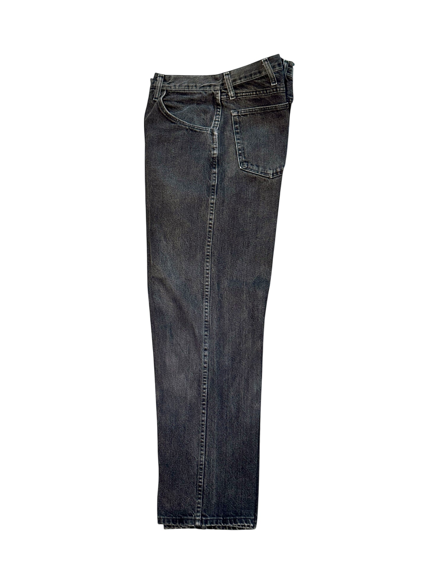 (SUP-493) RUSTLER BLACK FADE DENIM - W38 x L30 - MADE IN MEXICO