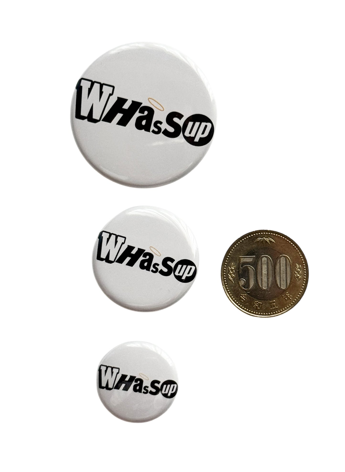 (SUP-420) WHASSUP Pinback Button Badge - 3P set