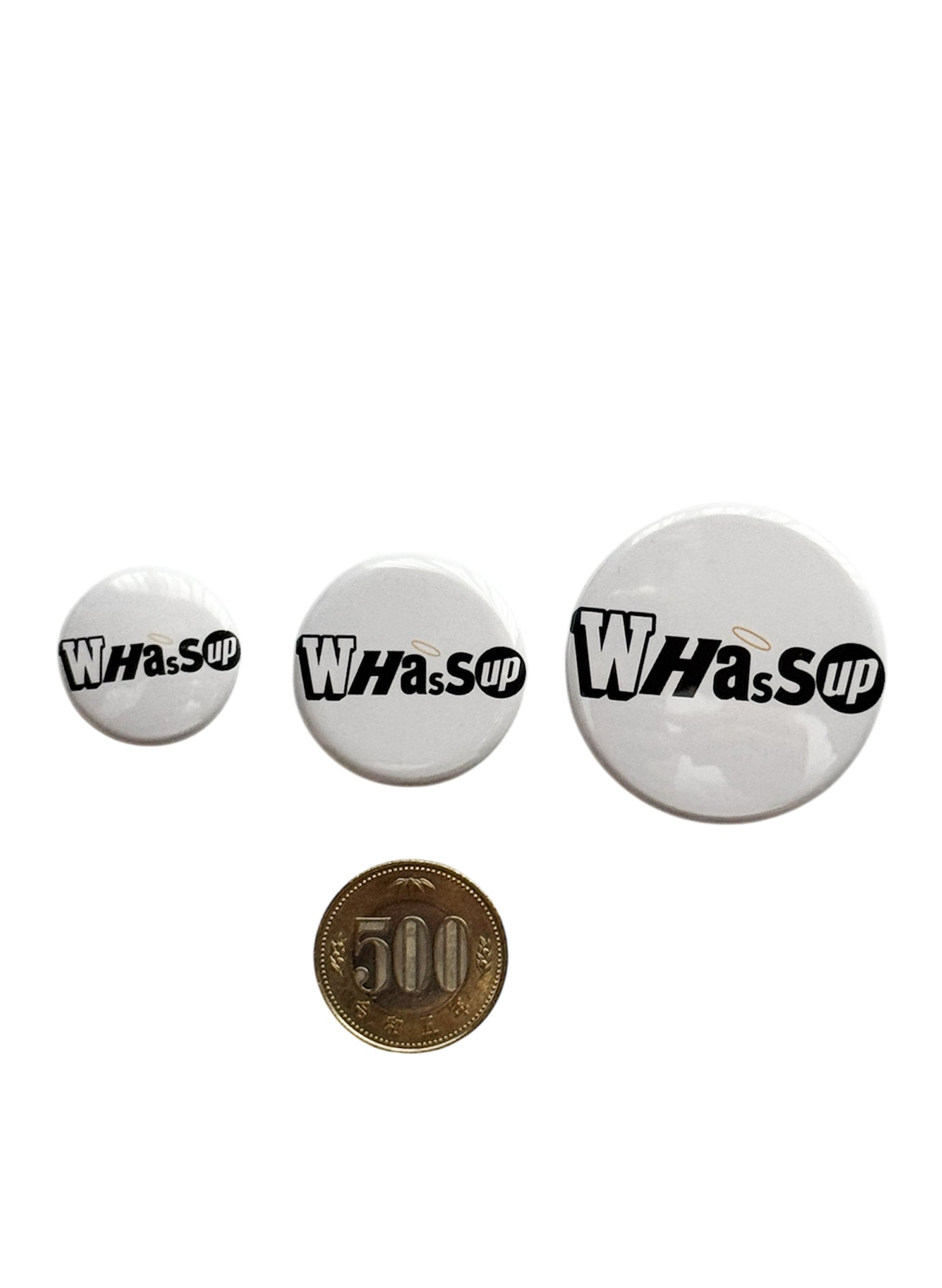 (SUP-420) WHASSUP Pinback Button Badge - 3P set
