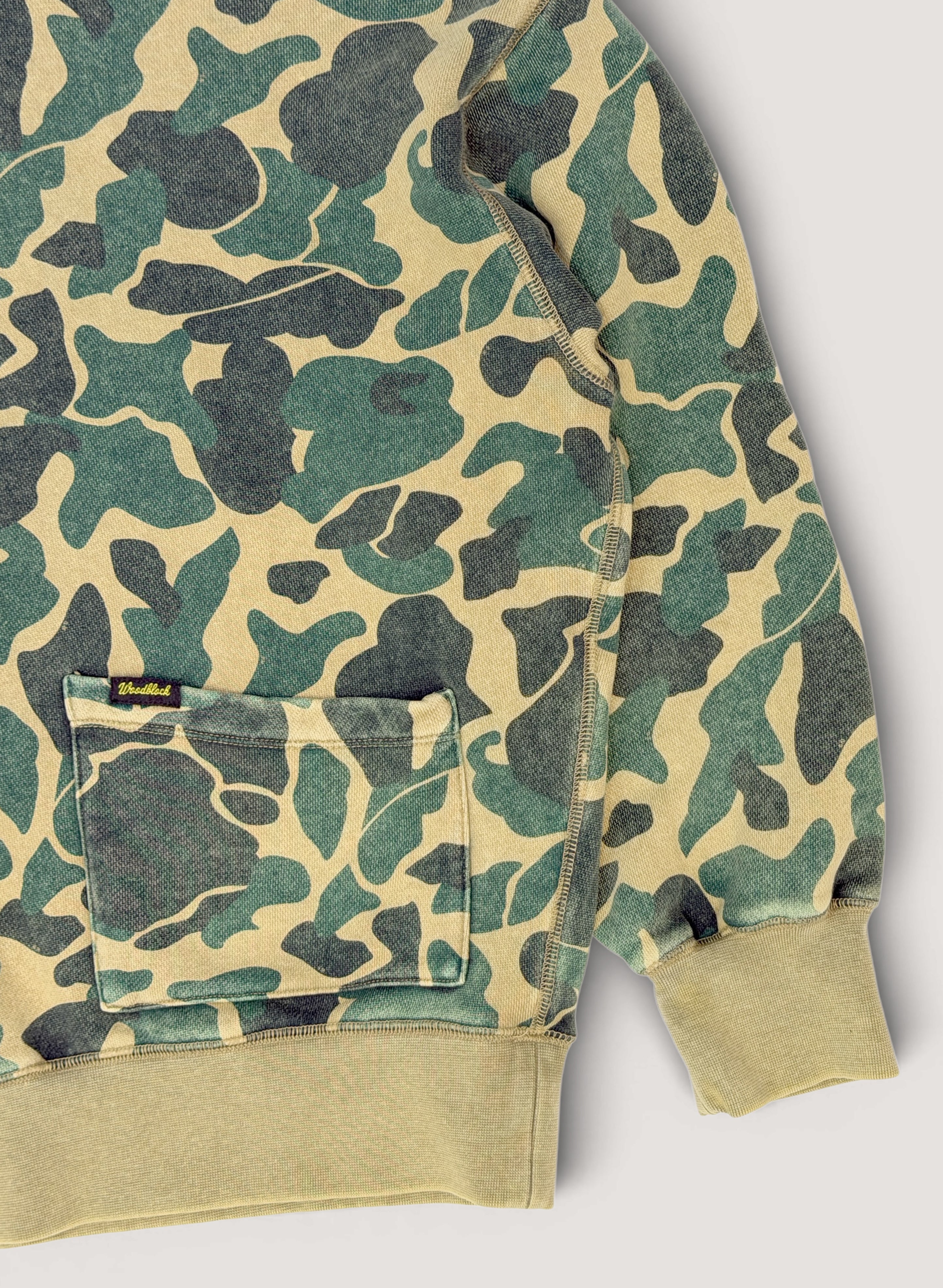 WOODBLOCK DUCK HUNTER CAMO SWEAT HOODIE (WB-26SS-005)