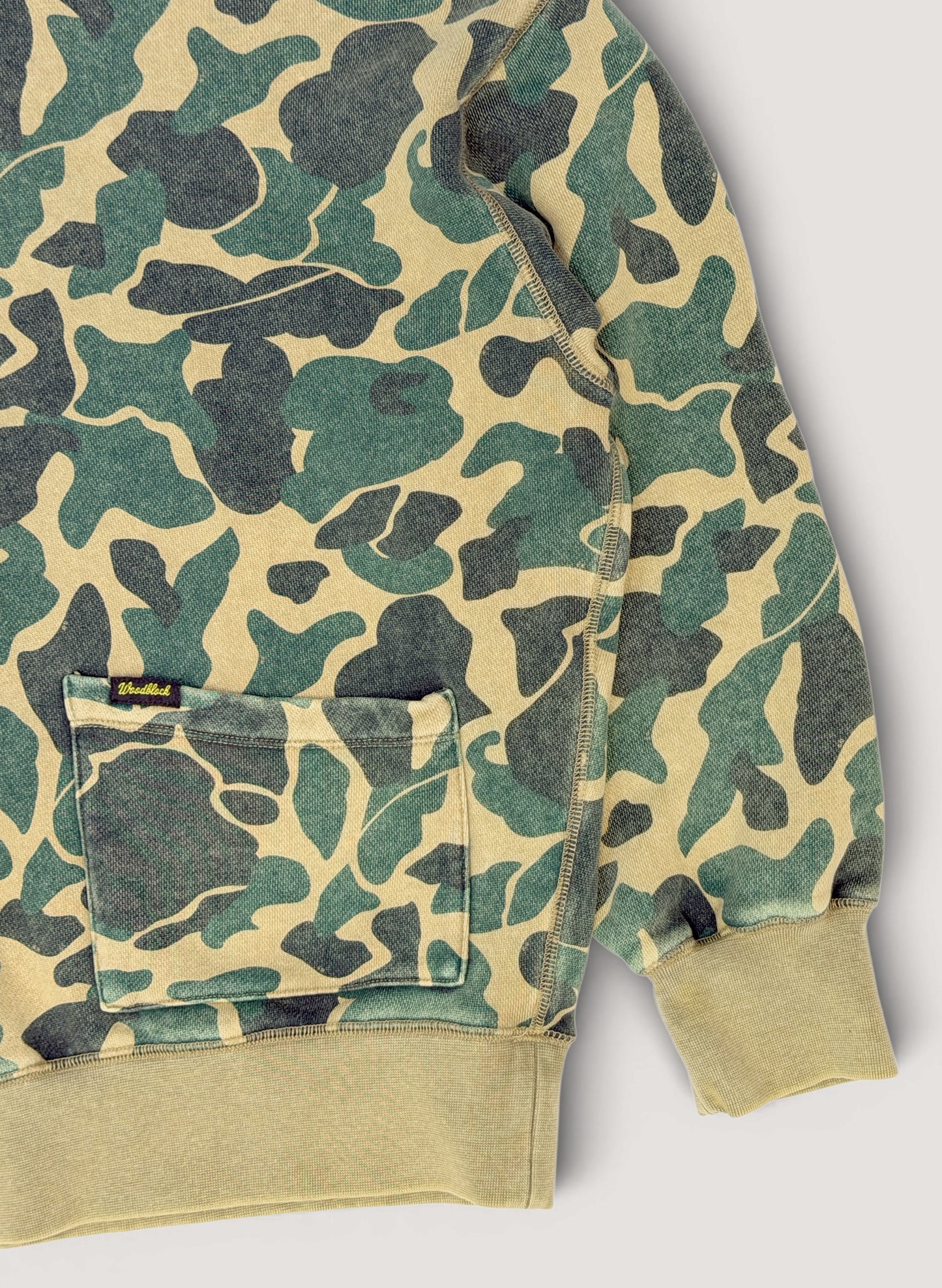 WOODBLOCK DUCK HUNTER CAMO SWEAT HOODIE (WB-26SS-005)