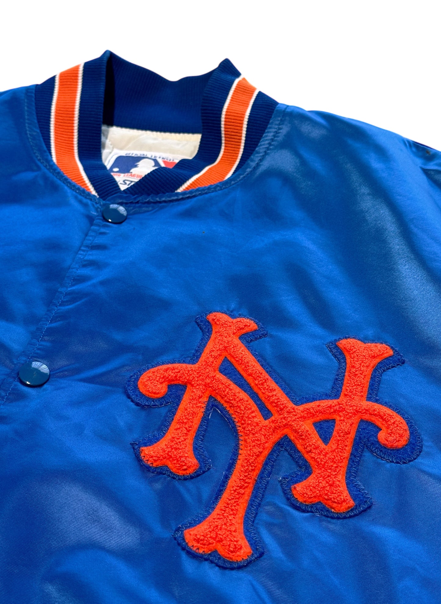 (SUP-559) STARTER NEW YORK METS QUILTING NYLON STADIUM JACKET - XL - MADE IN U.S.A.