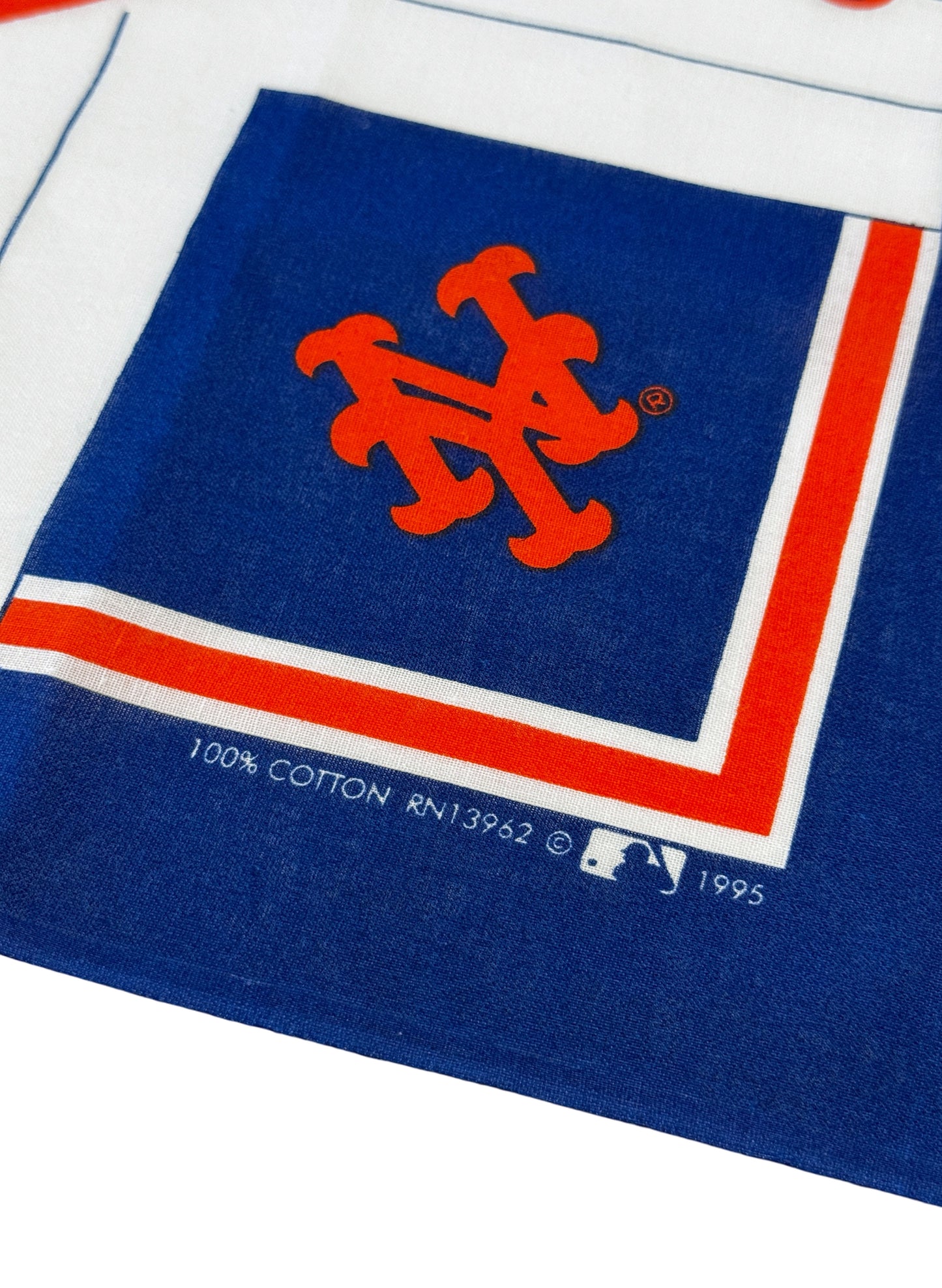 (SUP-710) DEADSTOCK 1995 MLB NEW YORK METS BANDANA