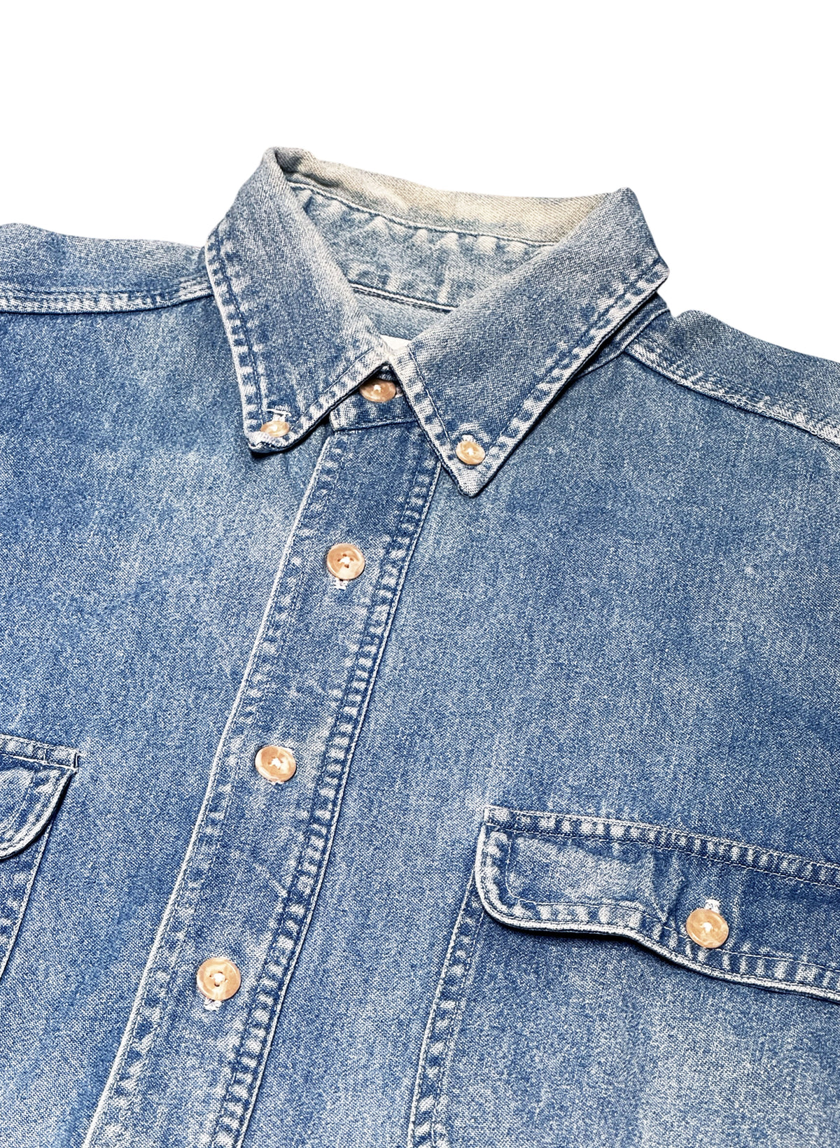 (SUP-863) 90s BANANA REPUBLIC DENIM SHIRT - MADE IN U.S.A.