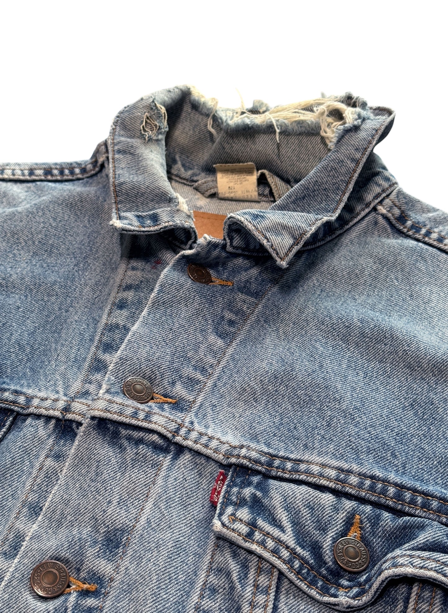 (SUP-468) LEVI'S DENIM JACKET "DAMAGE" - MADE IN MEXICO
