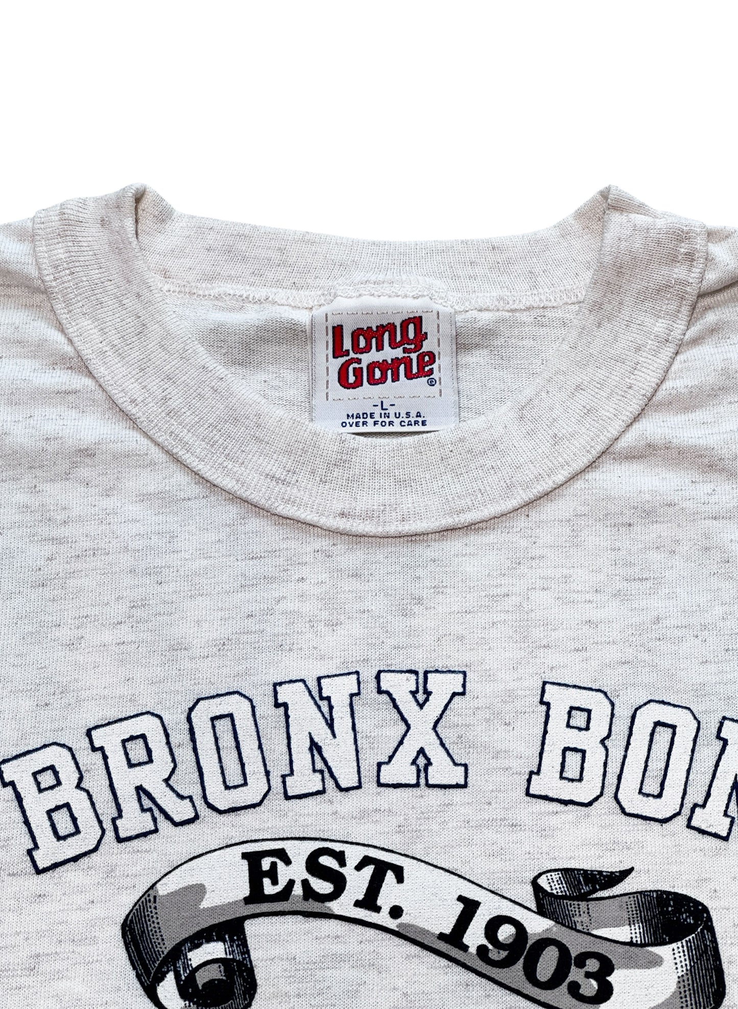 (SUP-759) DEADSTOCK MLB 1956 NEW YORK YANKEES 3/4 SLEEVE TEE - MADE IN U.S.A.