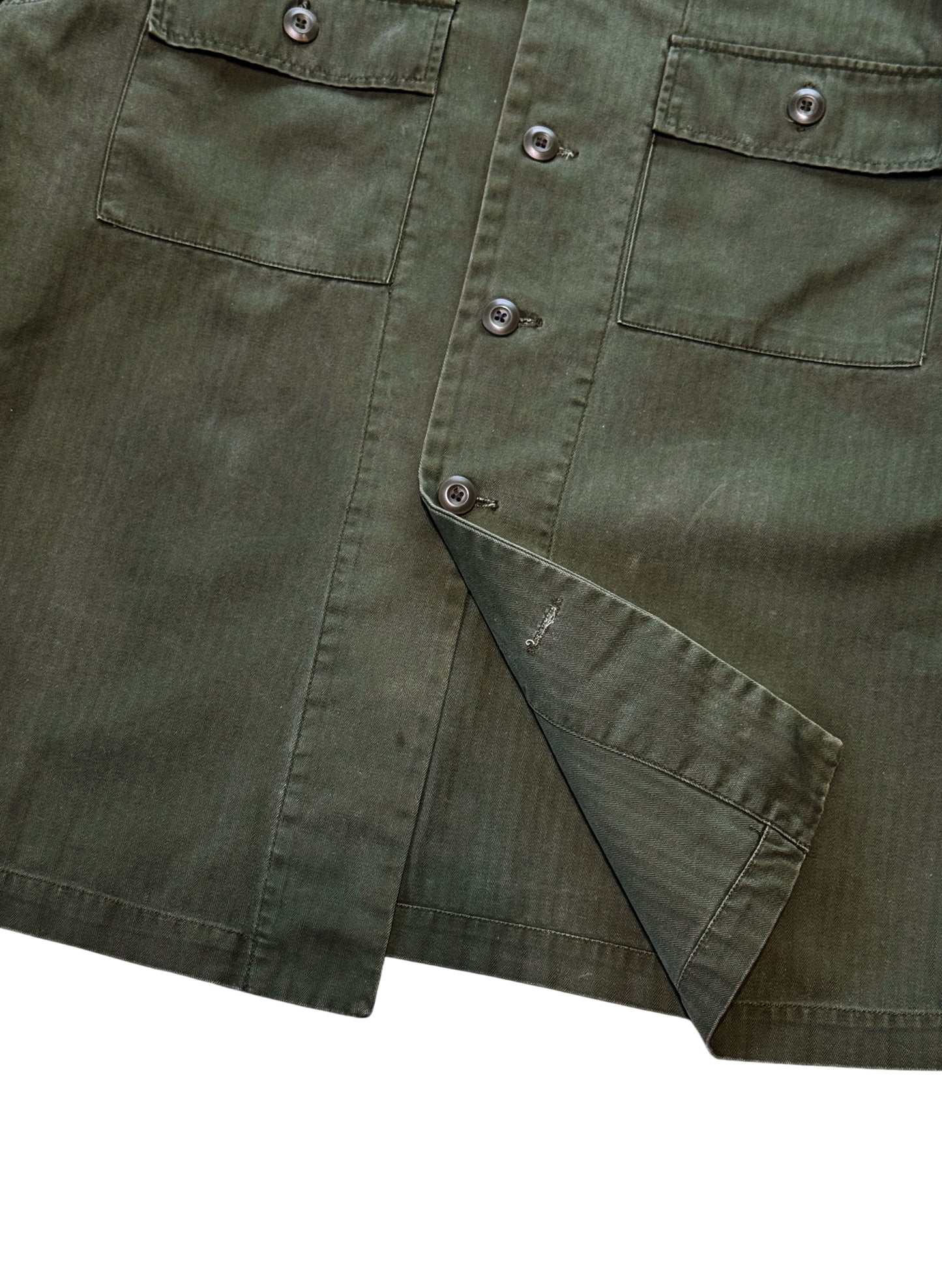 (SUP-643) MILITARY HERRINGBONE SHIRT