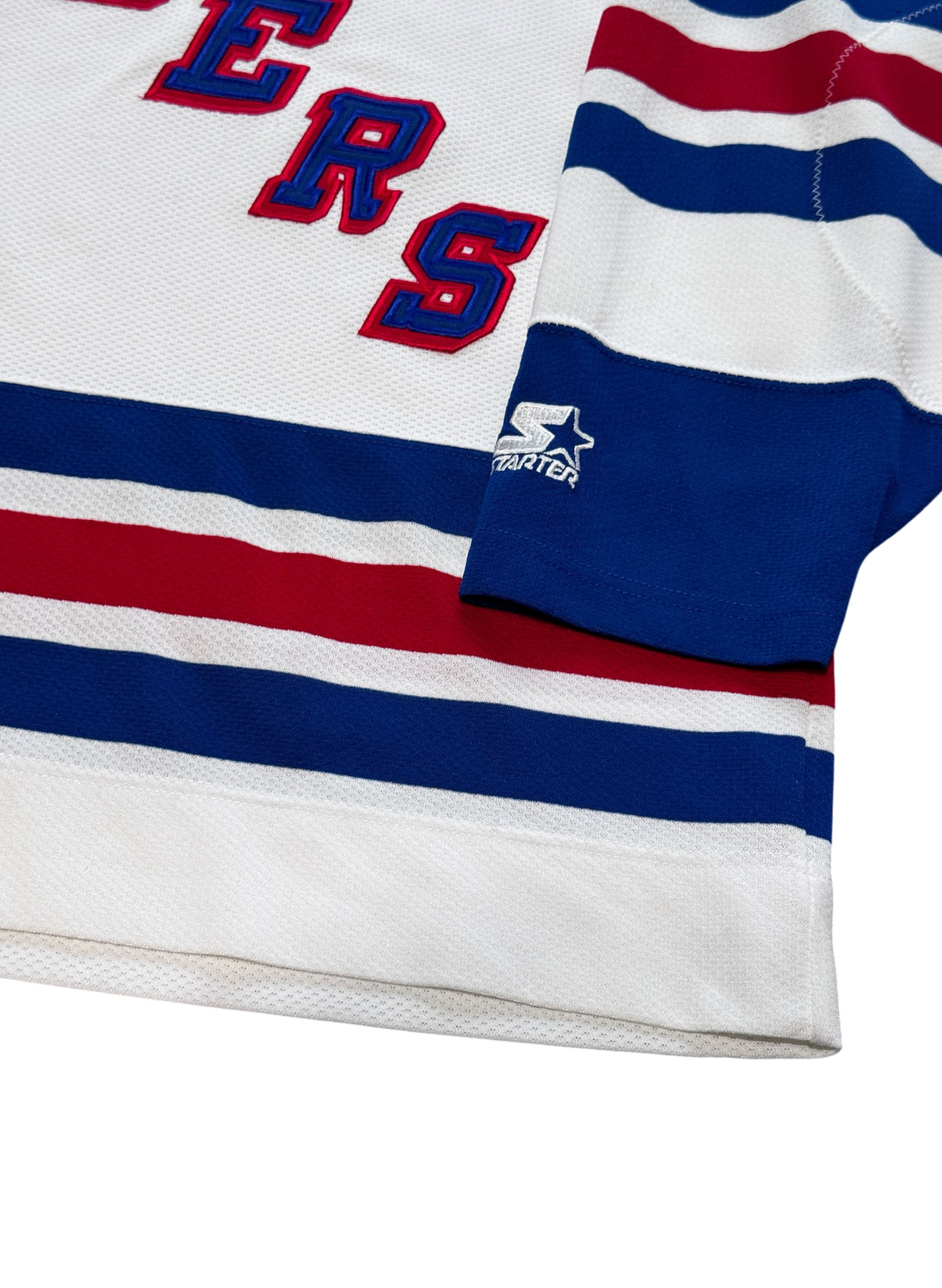 (SUP-795) STARTER NEW YORK RANGERS MESH HOCKEY SHIRT "Away" - L