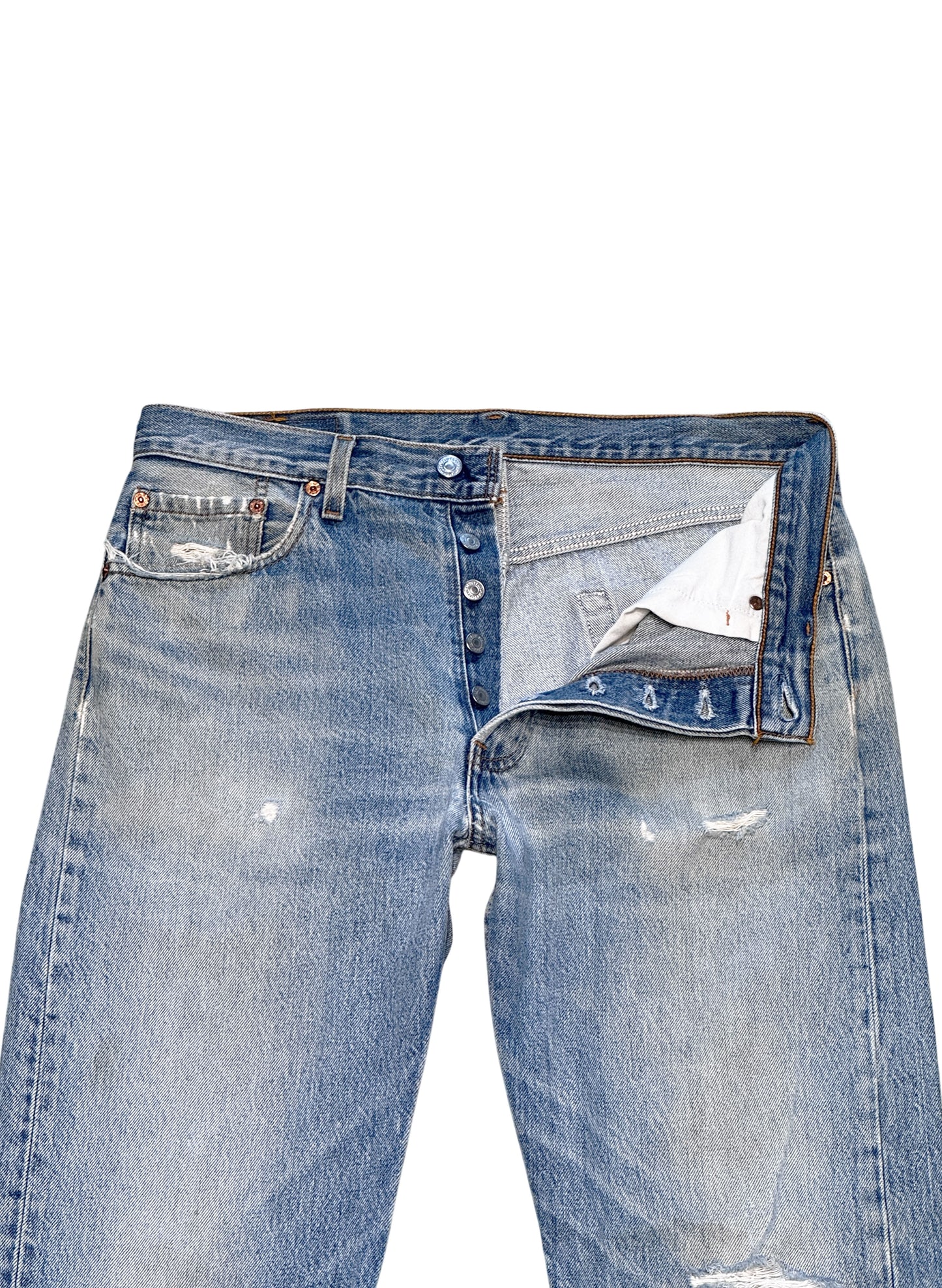 (SUP-634) 90s LEVI'S 501 "DAMAGE" - MADE IN U.S.A.