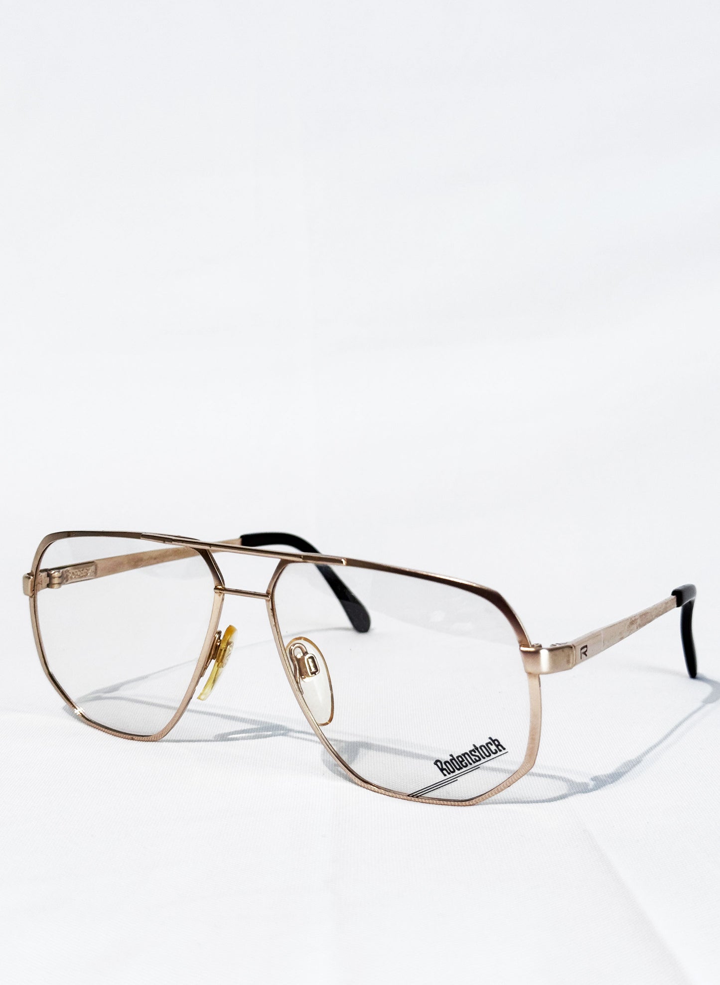(SUP-786) VINTAGE TWO BRIDGE GOLD GLASSES - Rodenstock