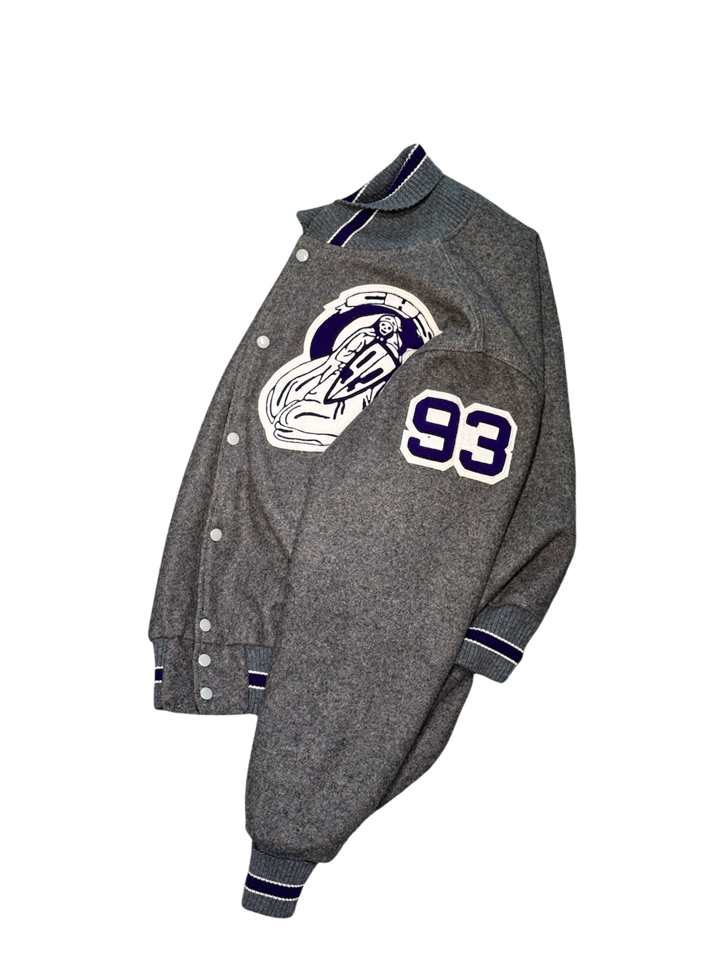 (SUP-448) NEFF "Reprocessed Wool" STADIUM JACKET - MADE IN U.S.A.