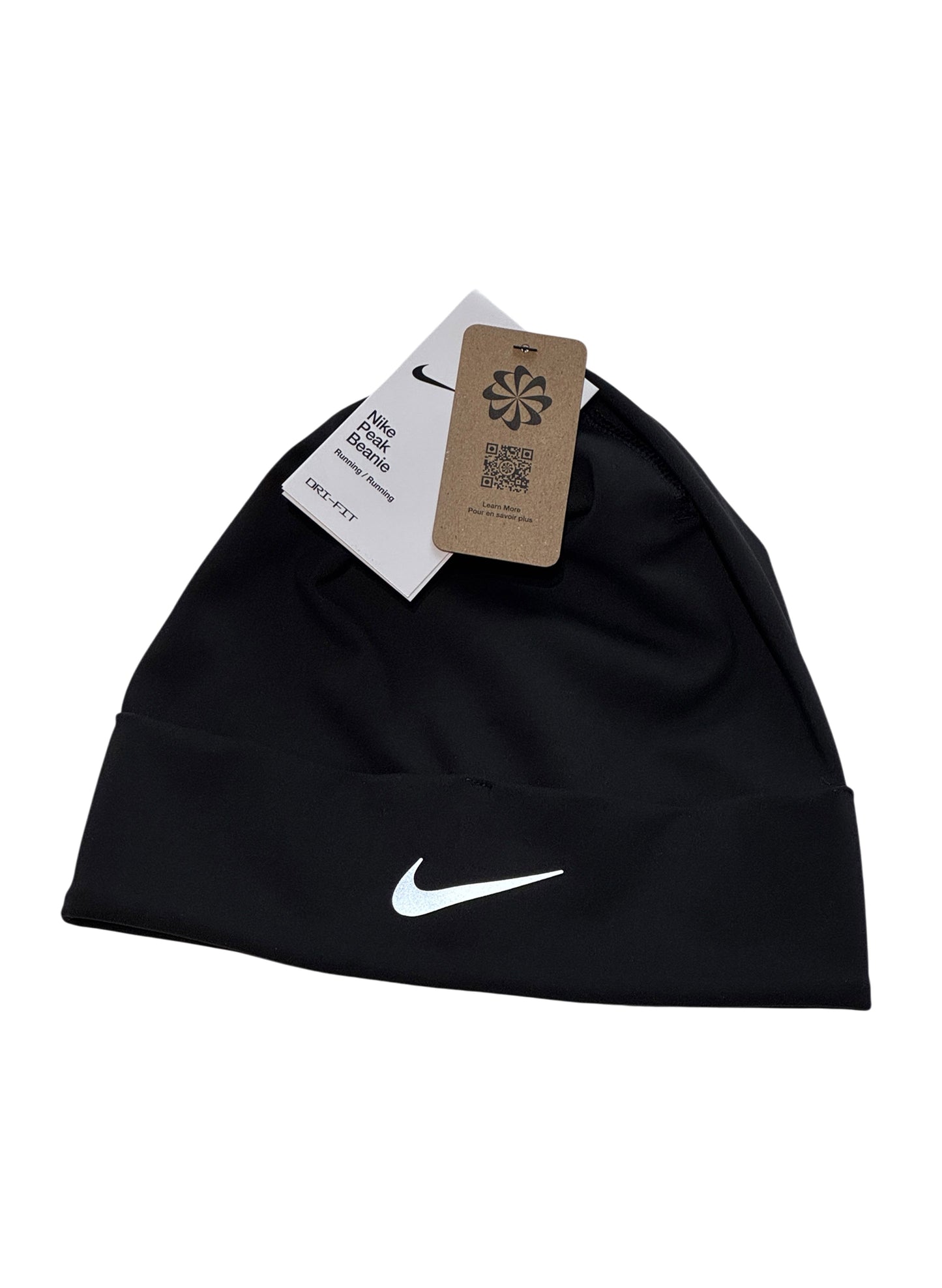 (SUP-802) NIKE DRI-FIT PEAK BEANIE - BLACK