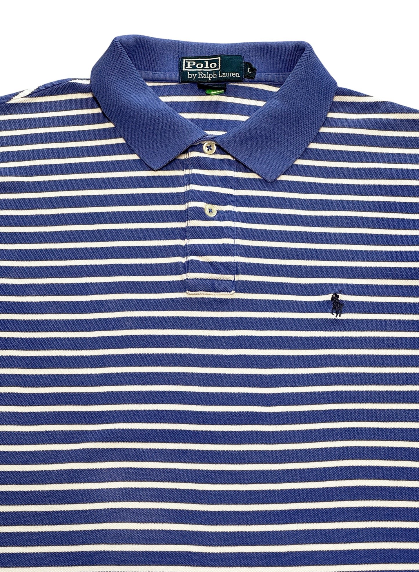 (SUP-690) Polo Ralph Lauren BORDER POLO SHIRT - BLUE