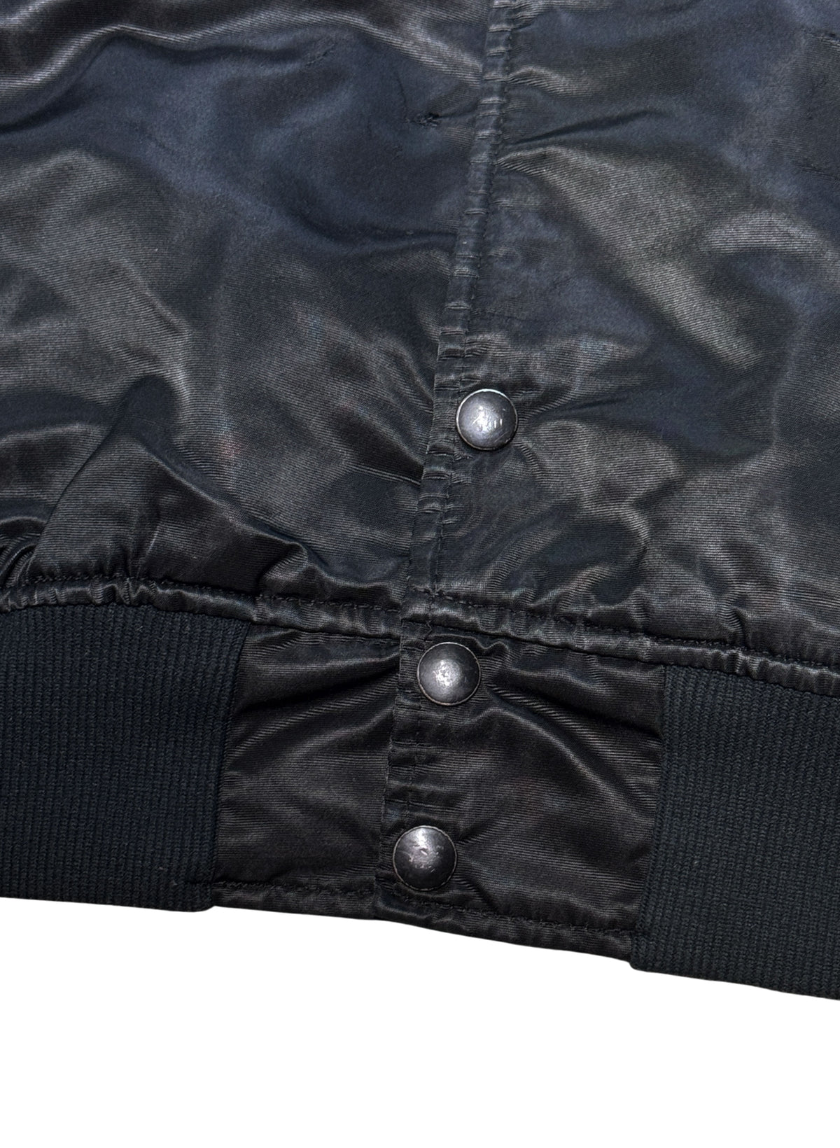 (SUP-855) STARTER NFL "LOS ANGELES" RAIDERS NYLON QUILTING STADIUM JACKET - L - MADE IN U.S.A.