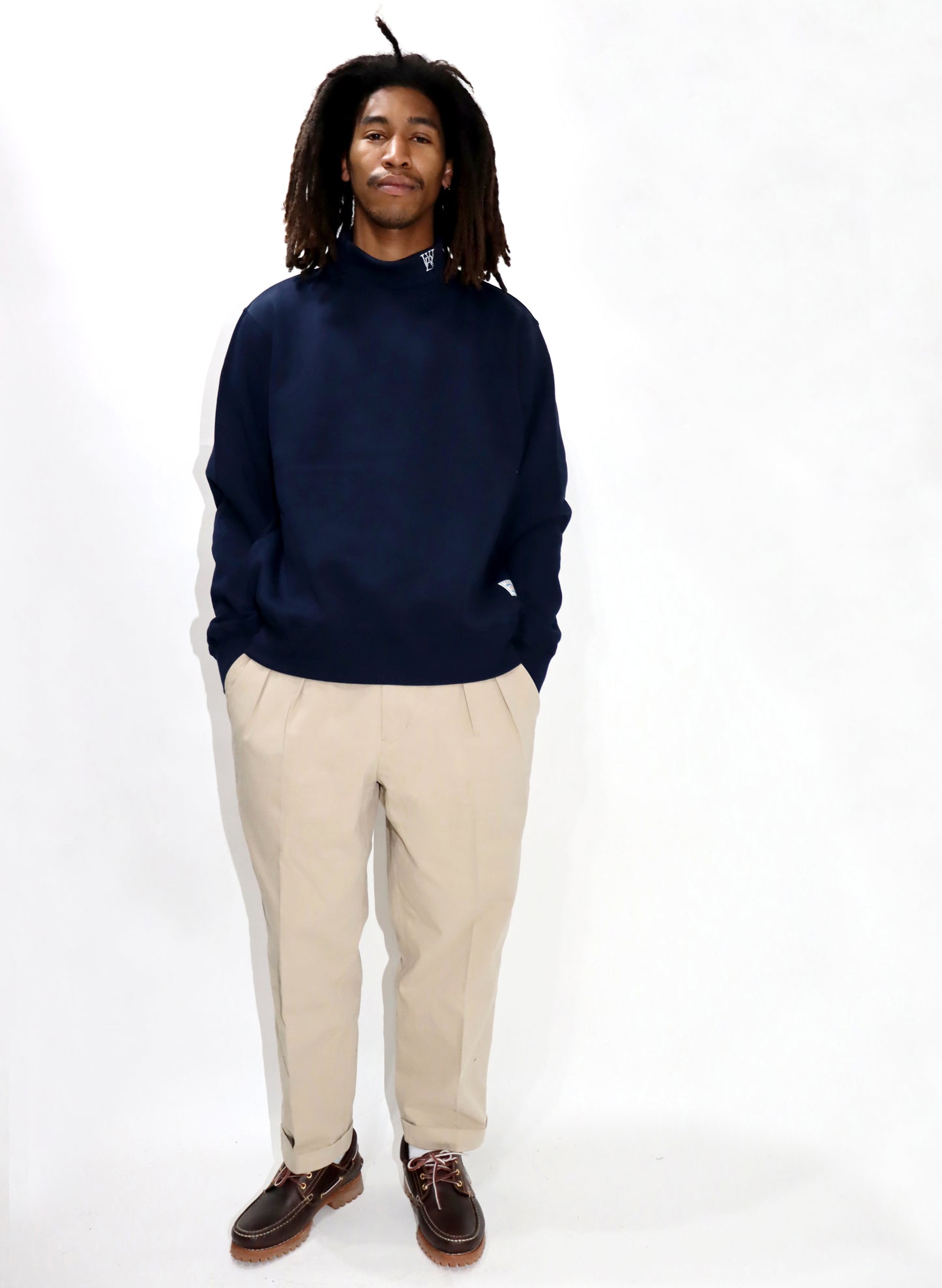WOODBLOCK 2TUCK CHINO TROUSERS (WB-CL-001)