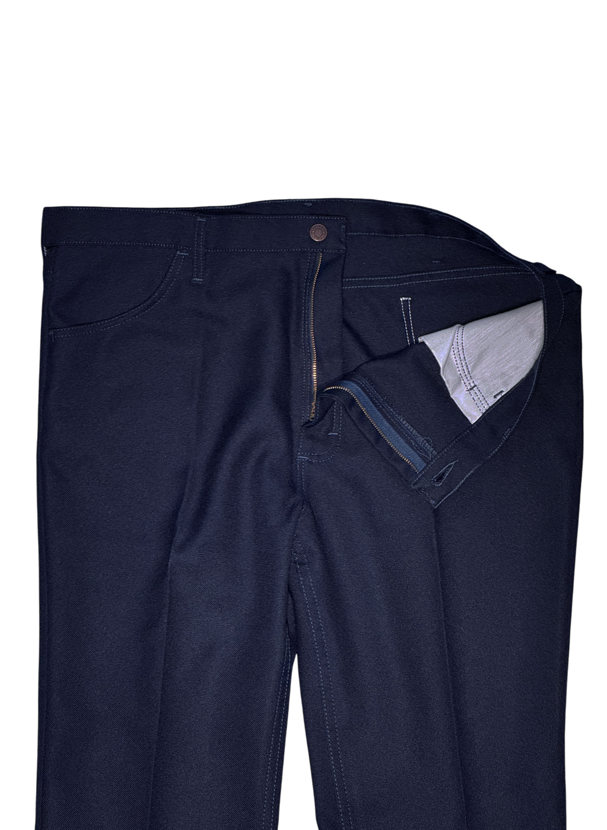 (SUP-823) Wrangler WRANCHER DRESS PANTS - W40 - DARK NAVY - MADE IN MEXICO