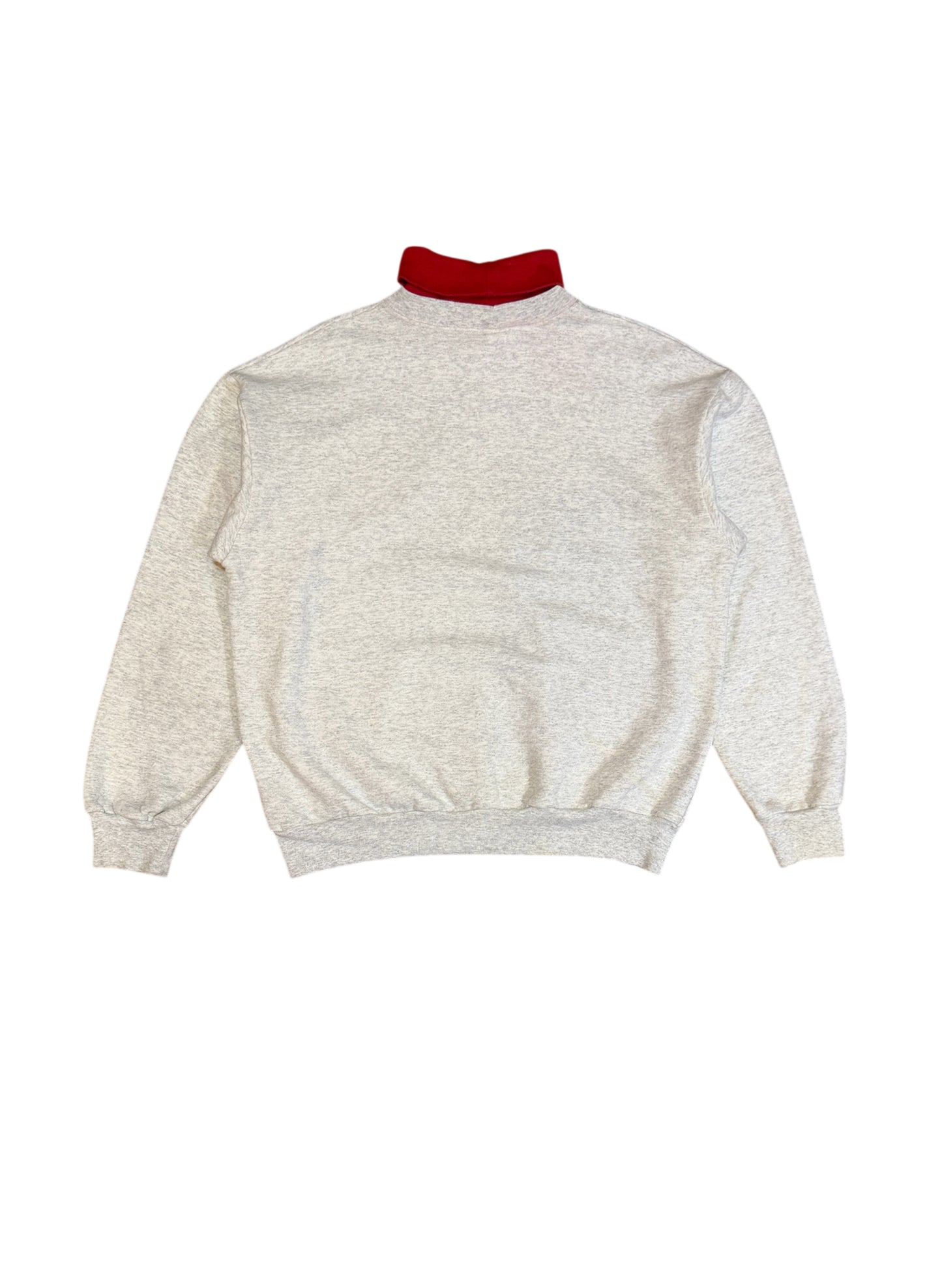 (UD-280) MAJESTIC BLACK HAWKS TURTLE NECK SWEAT MADE IN USA