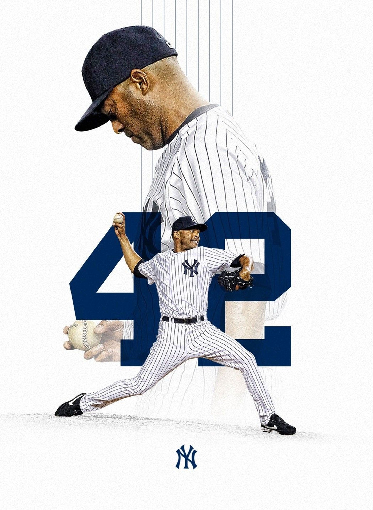 (SUP-744) Mitchell&Ness NEW YORK YANKEES "42" Mariano Rivera - 44/L
