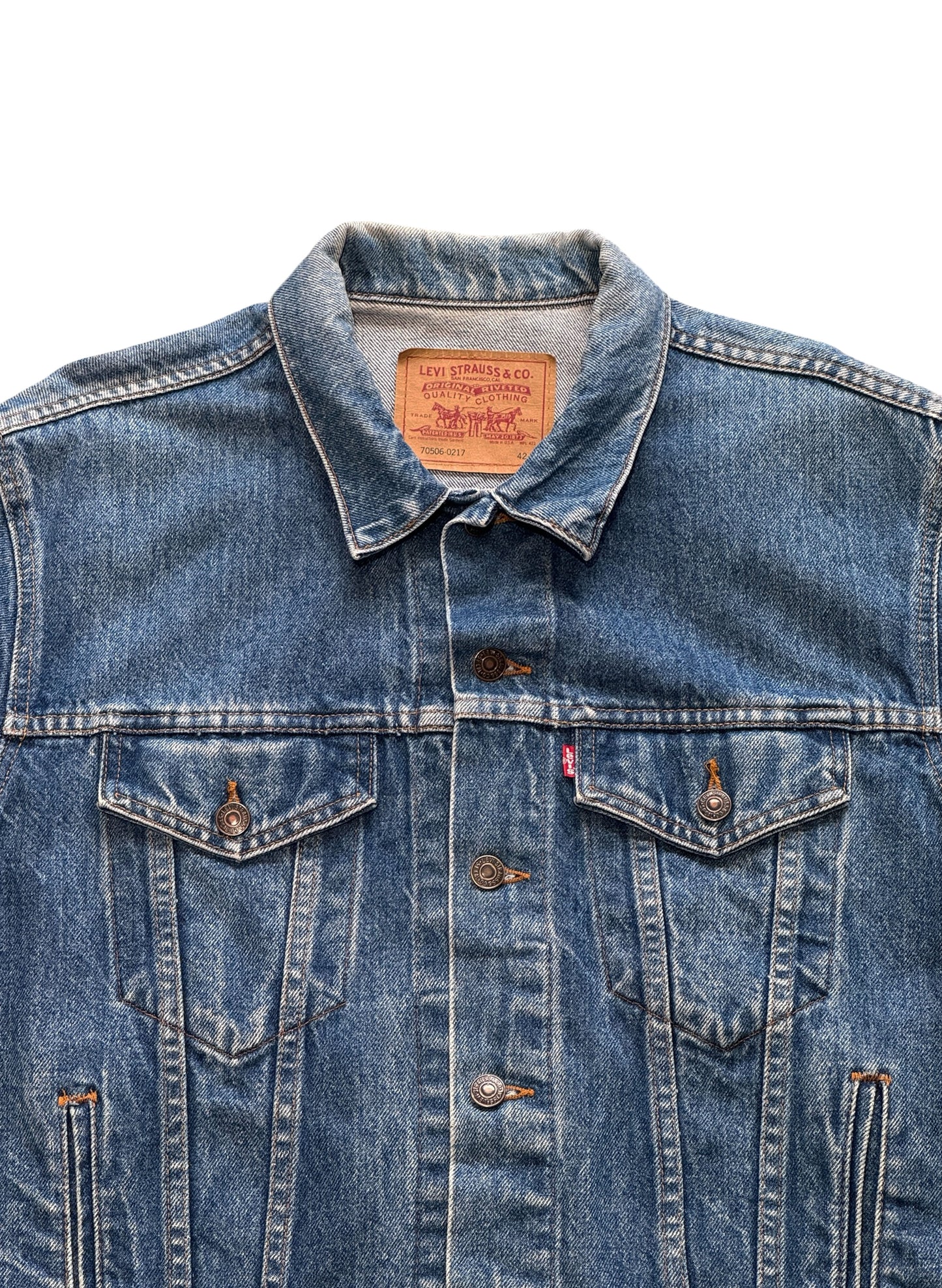 (SUP-572) LEVI'S 70506 0217 DENIM JACKET - MADE IN U.S.A.