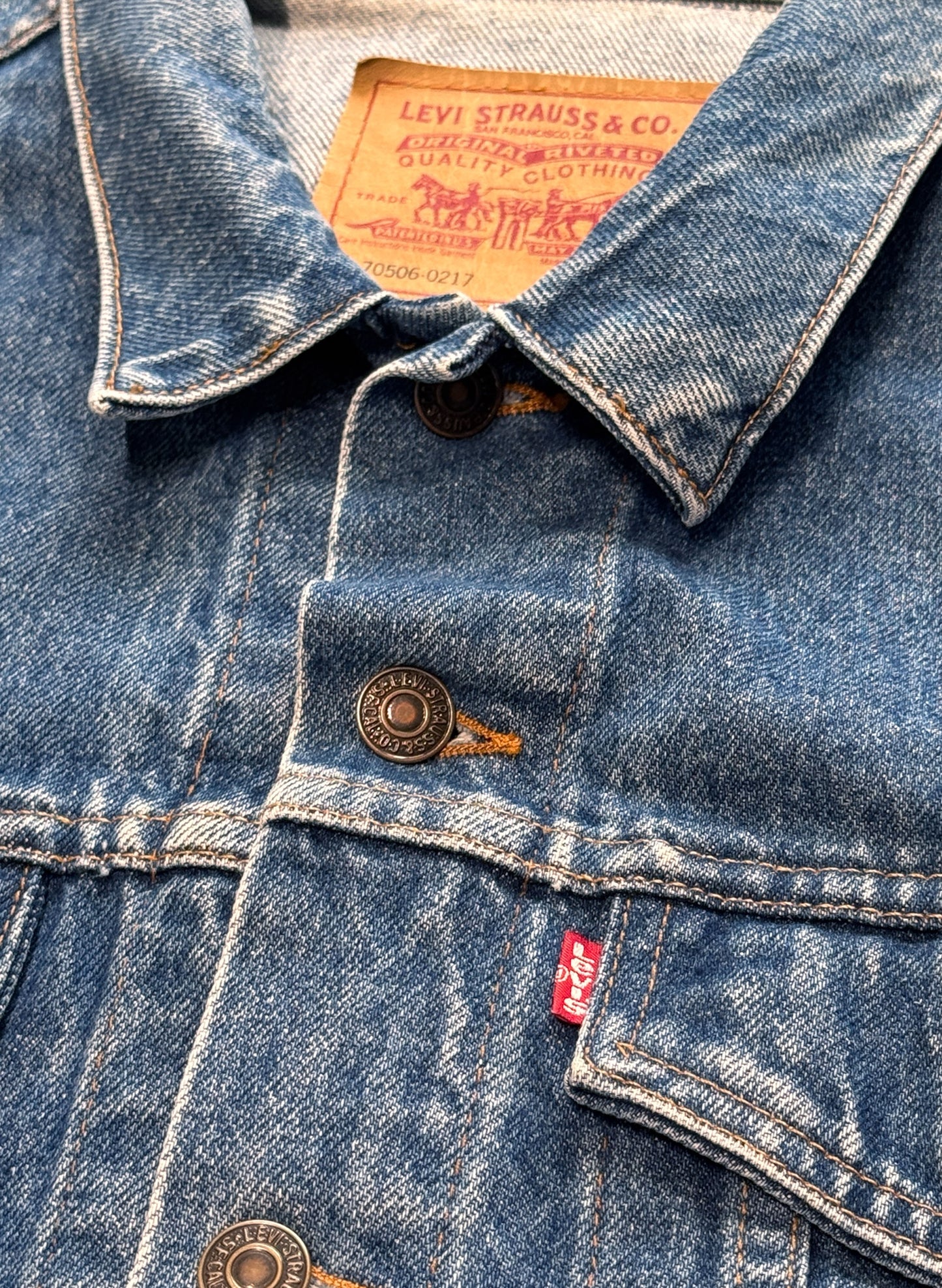 (SUP-572) LEVI'S 70506 0217 DENIM JACKET - MADE IN U.S.A.