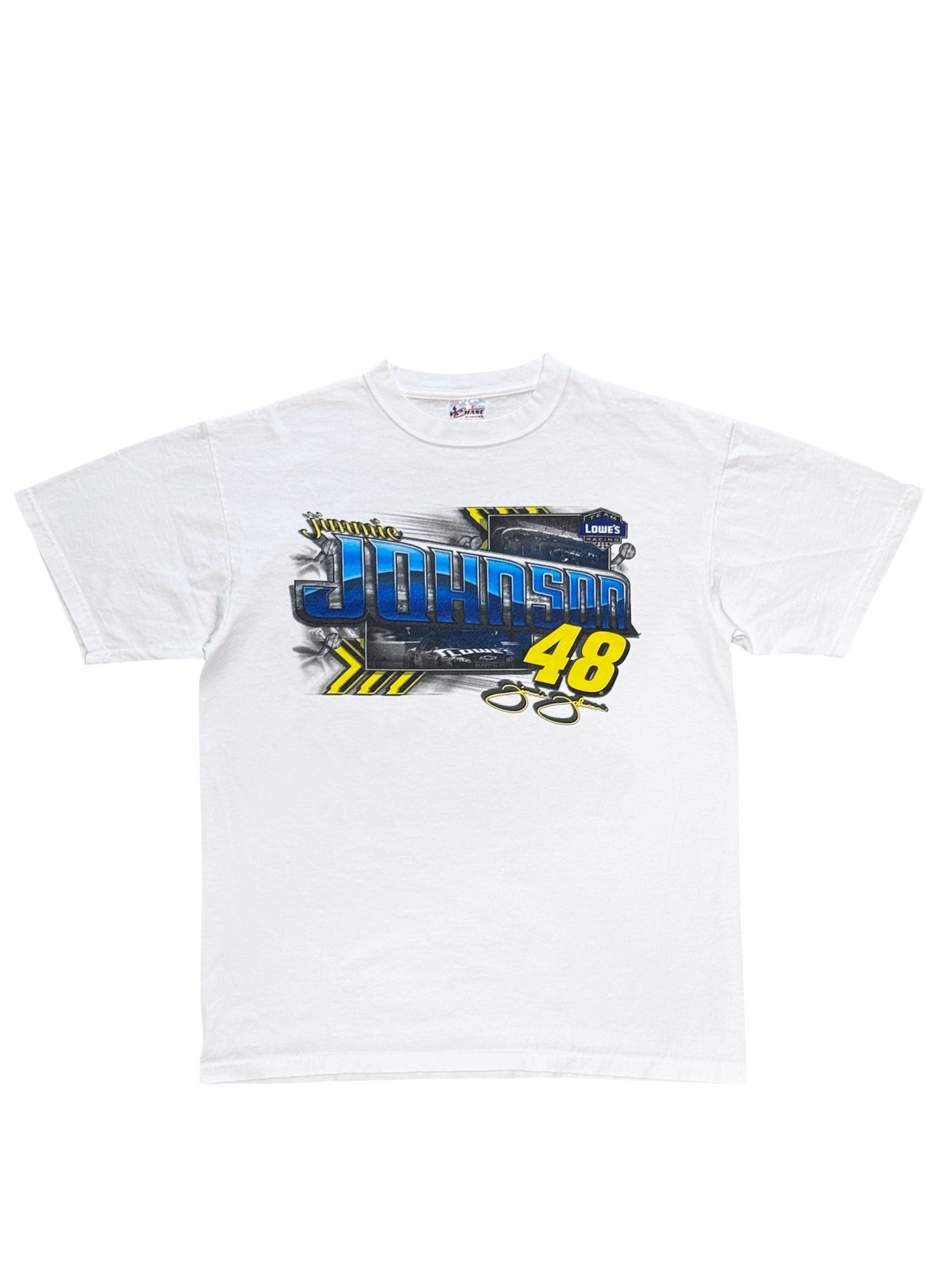 (SUP-667) NASCAR LOWE'S 48 JIMMIE JOHNSON TEE - WHITE