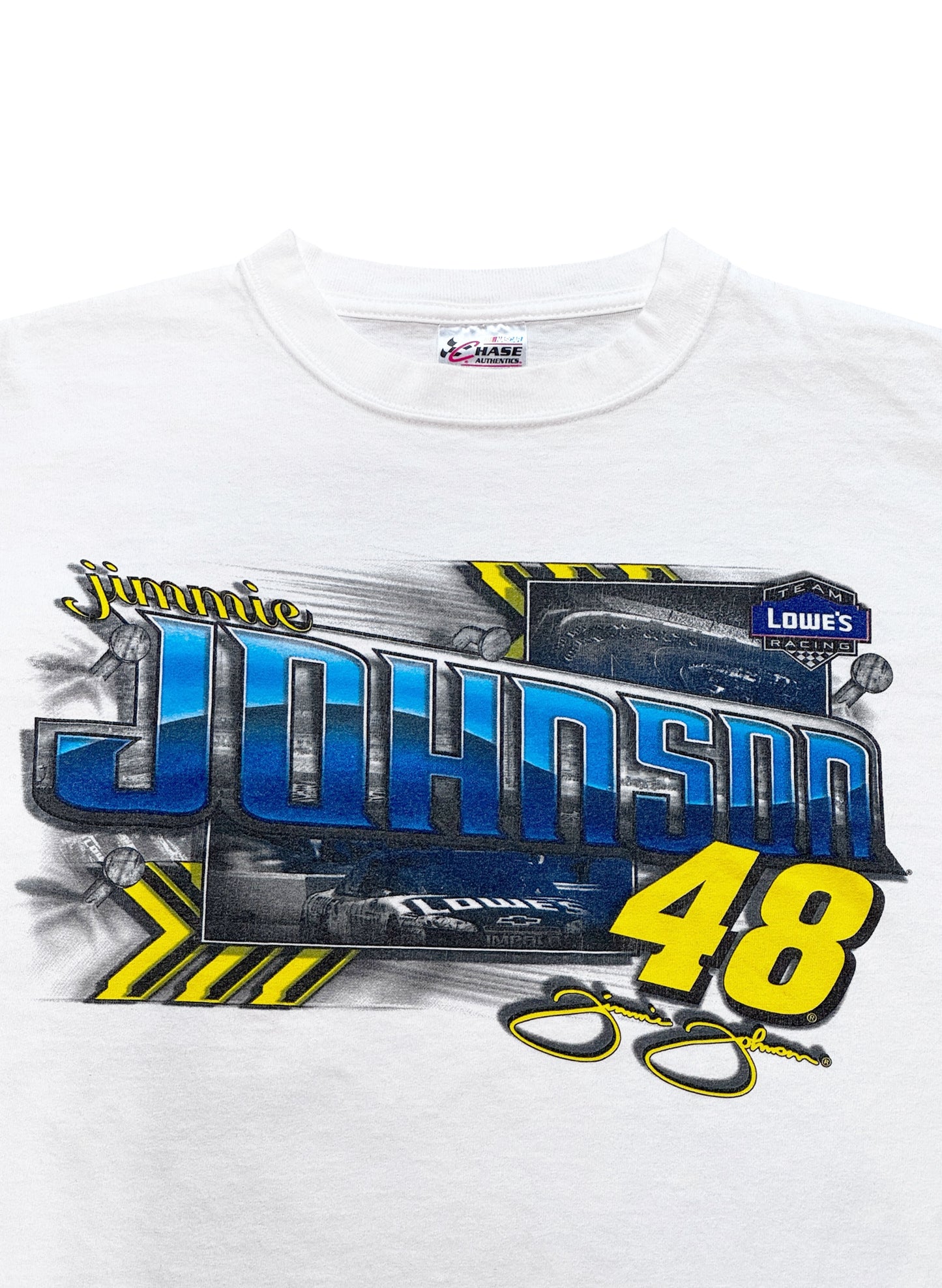 (SUP-667) NASCAR LOWE'S 48 JIMMIE JOHNSON TEE - WHITE