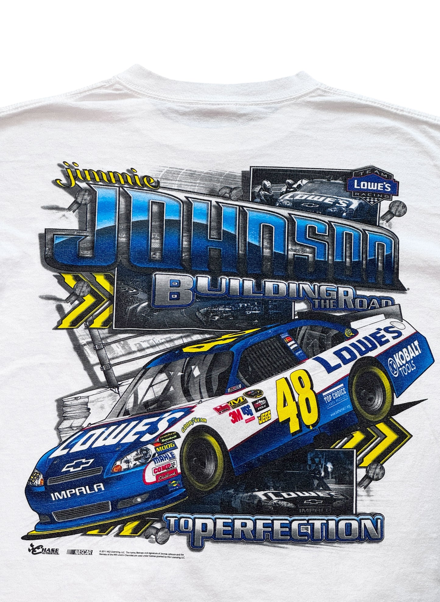 (SUP-667) NASCAR LOWE'S 48 JIMMIE JOHNSON TEE - WHITE