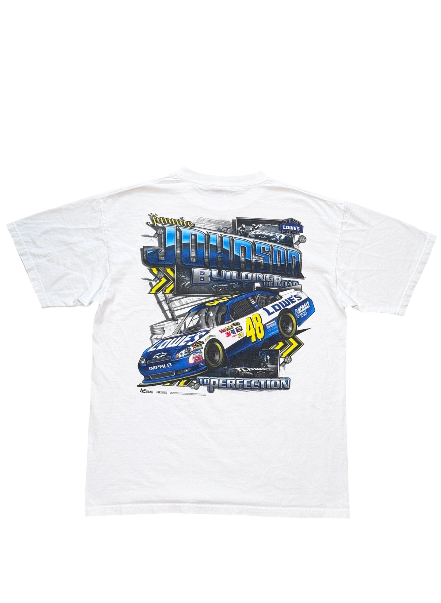 (SUP-667) NASCAR LOWE'S 48 JIMMIE JOHNSON TEE - WHITE