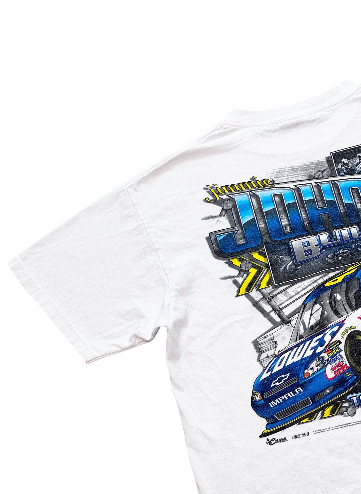 (SUP-667) NASCAR LOWE'S 48 JIMMIE JOHNSON TEE - WHITE