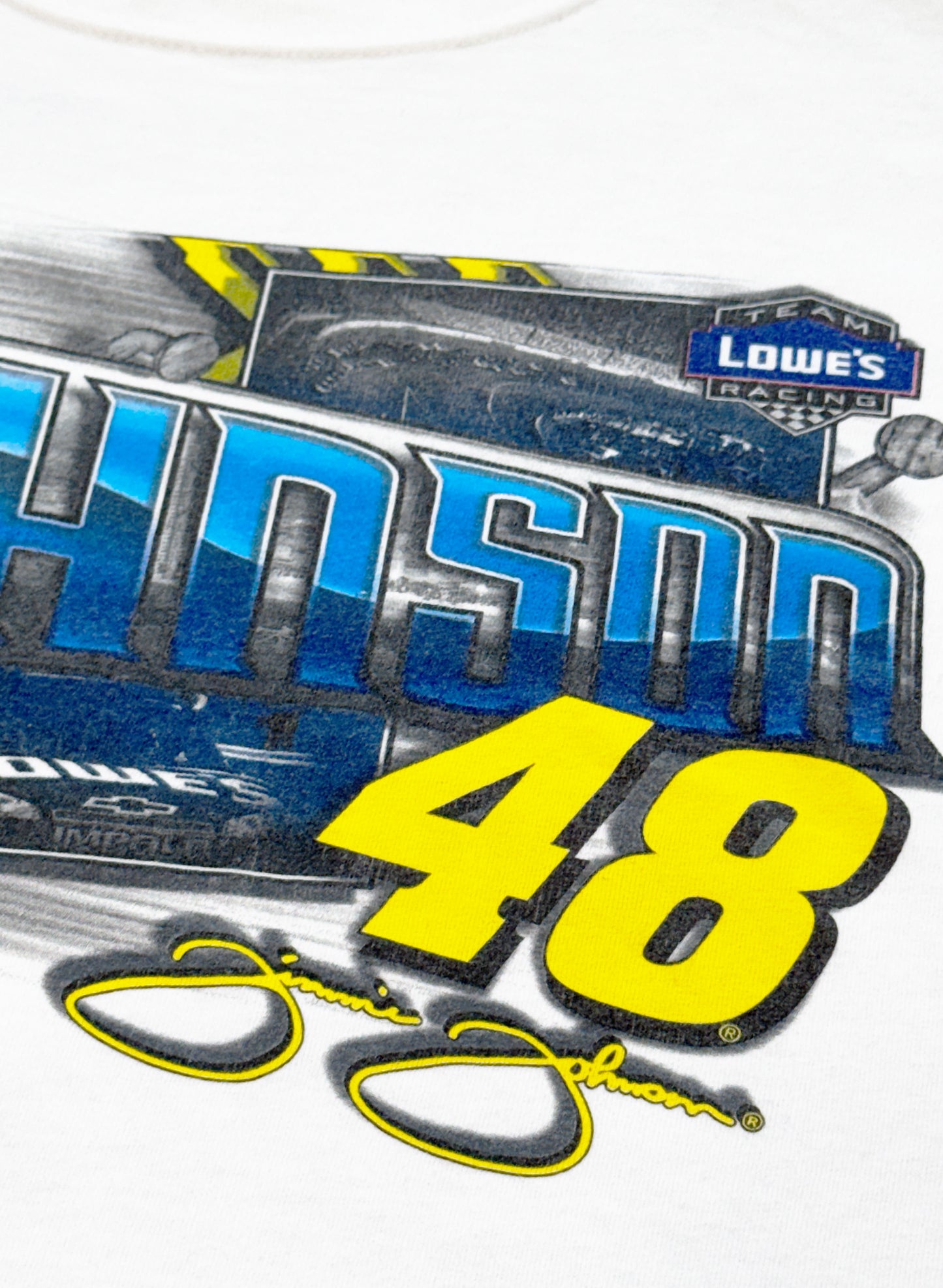 (SUP-667) NASCAR LOWE'S 48 JIMMIE JOHNSON TEE - WHITE