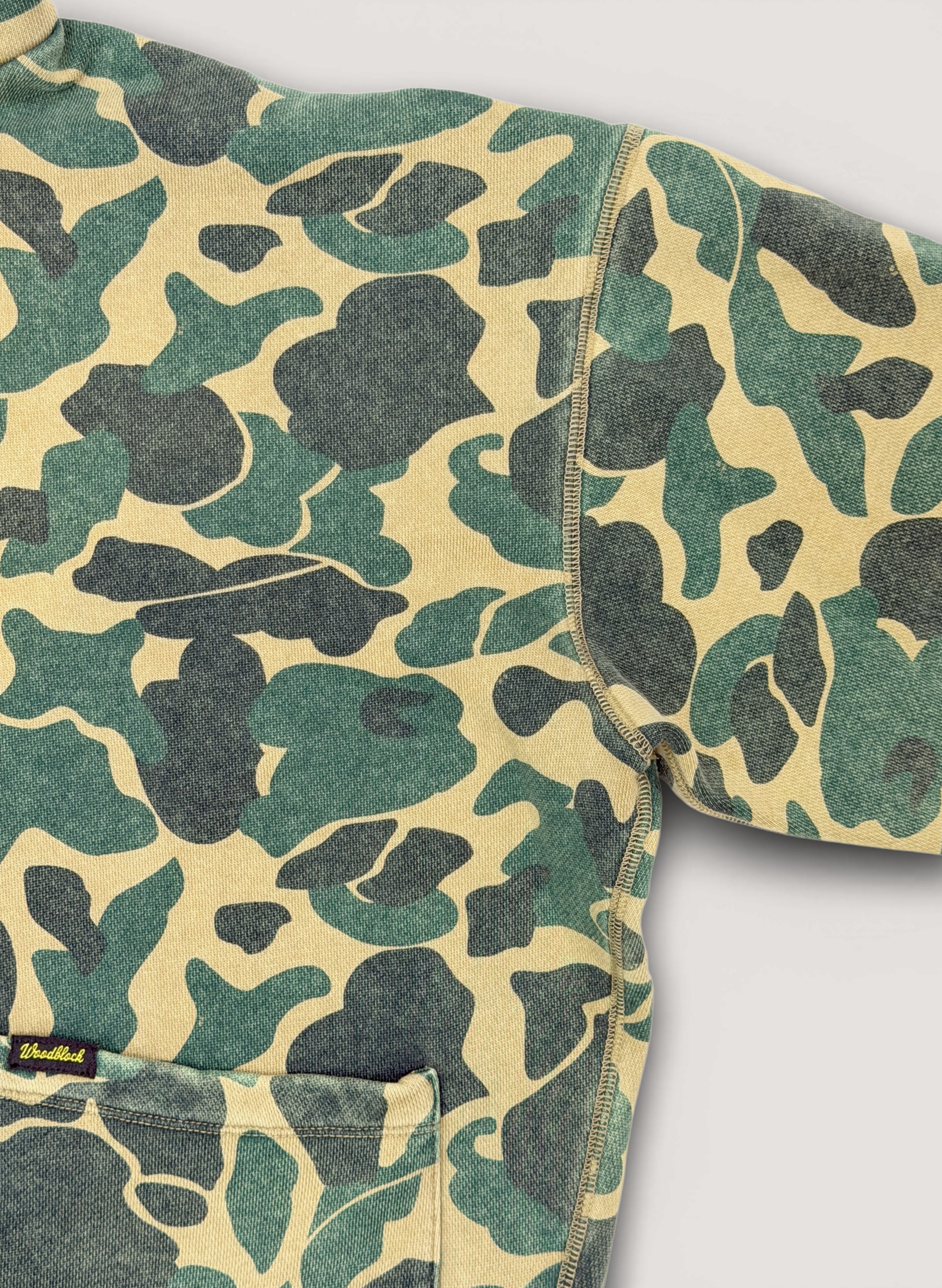 WOODBLOCK DUCK HUNTER CAMO SWEAT HOODIE (WB-26SS-005)
