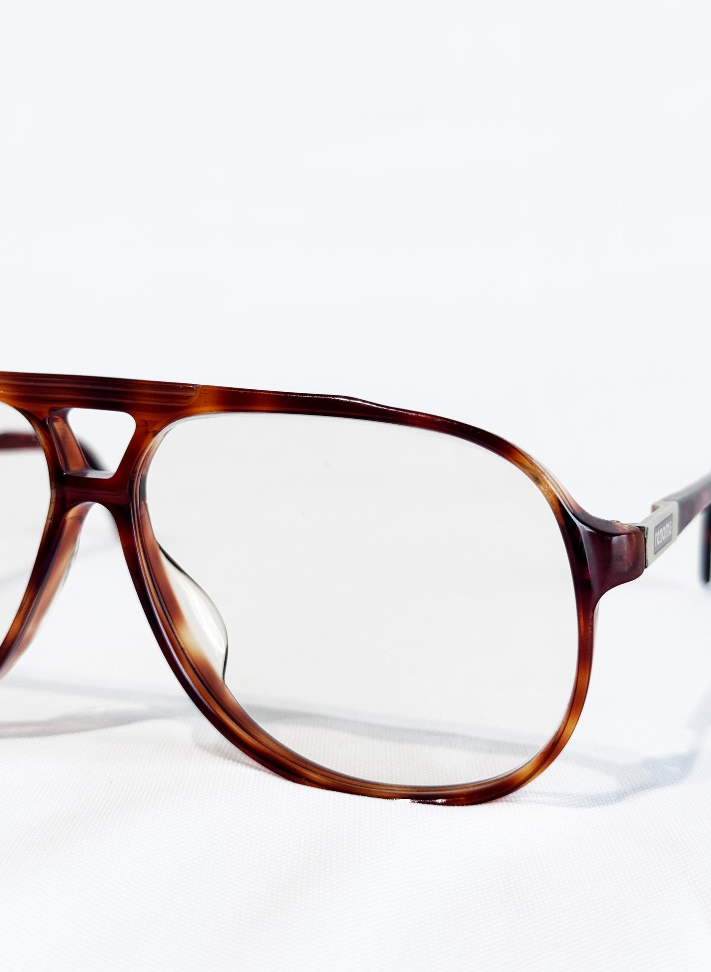 (SUP-789) VINTAGE TWO BRIDGE TORTOISE GLASSES - RALPH renoma PARIS