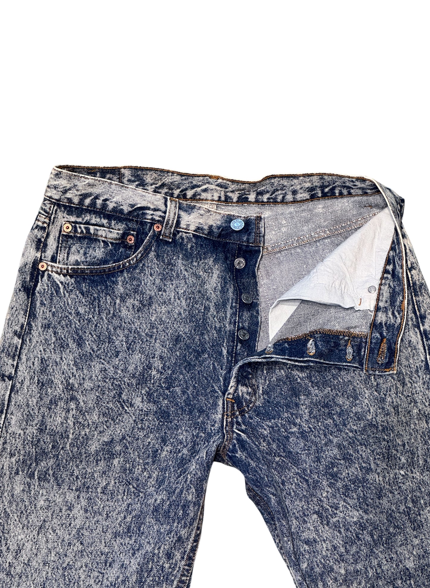 (SUP-446) LEVI'S 80s Chemical wash "501" Jeans - Made in U.S.A.