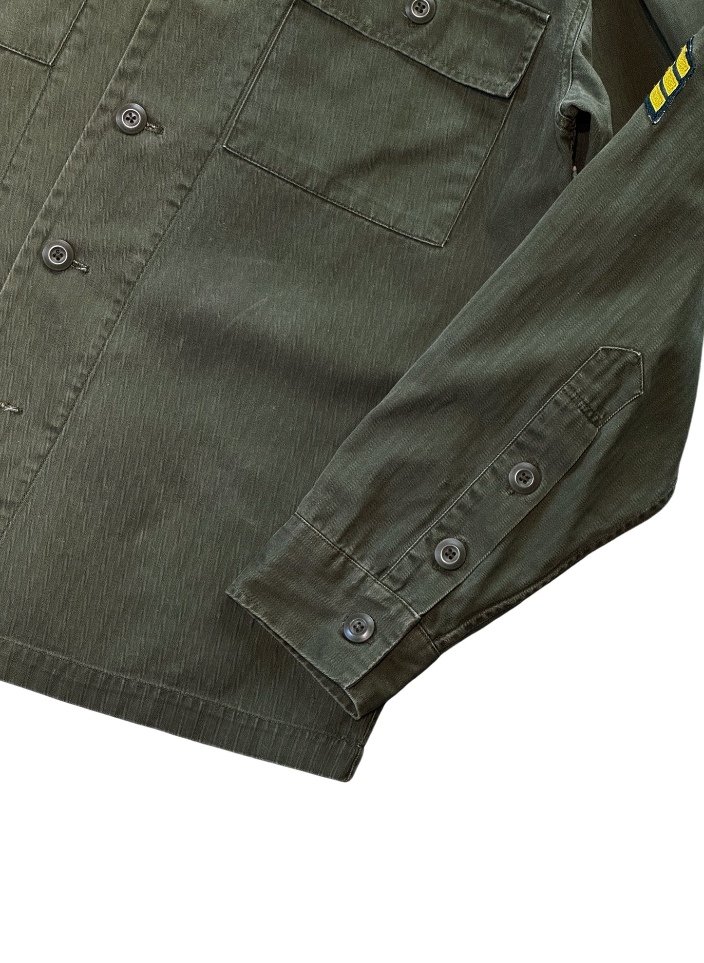 (SUP-643) MILITARY HERRINGBONE SHIRT