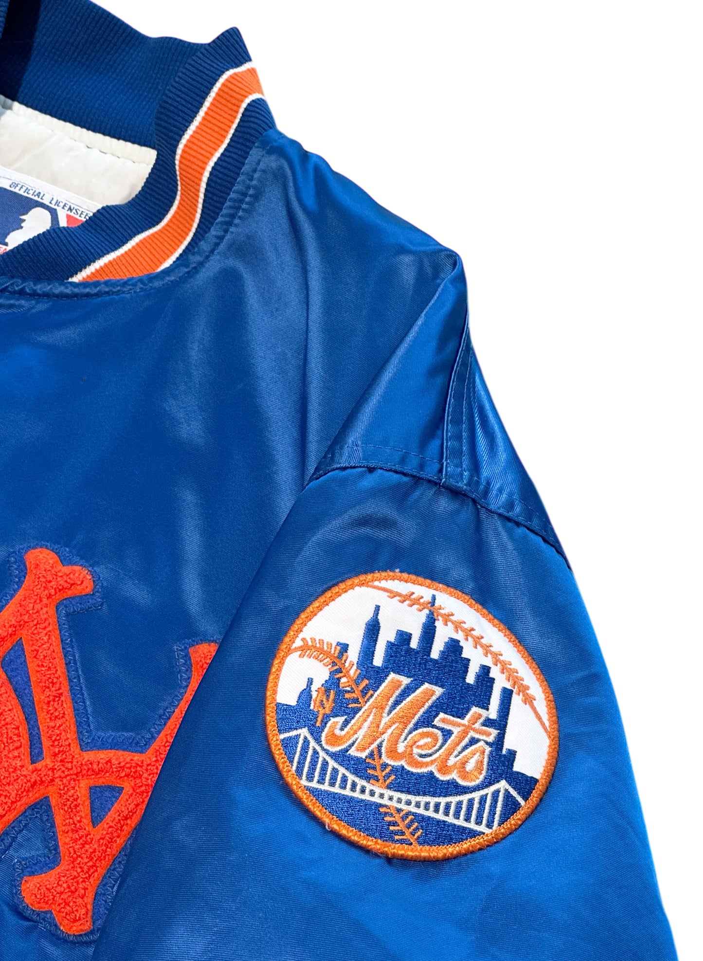(SUP-559) STARTER NEW YORK METS QUILTING NYLON STADIUM JACKET - XL - MADE IN U.S.A.