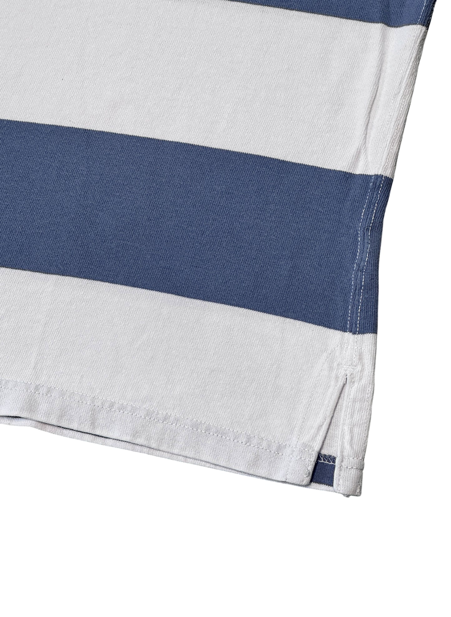 (SUP-702) Polo Ralph Lauren RUGBY SHIRT - WHITE/GREY