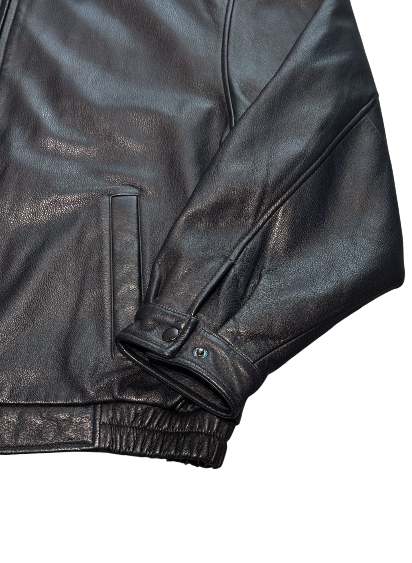 (SUP-524) Croft & Barrow LEATHER ZIP UP JACKET