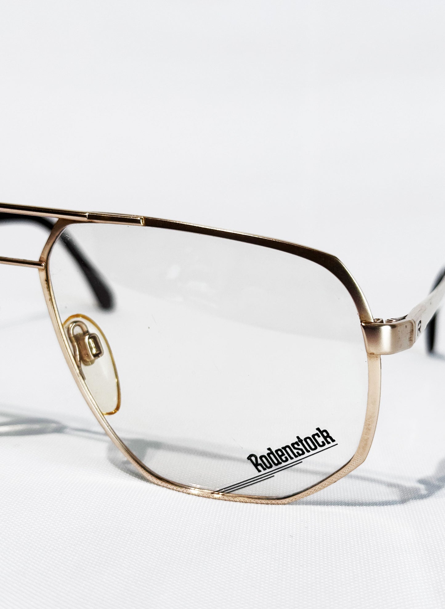 (SUP-786) VINTAGE TWO BRIDGE GOLD GLASSES - Rodenstock