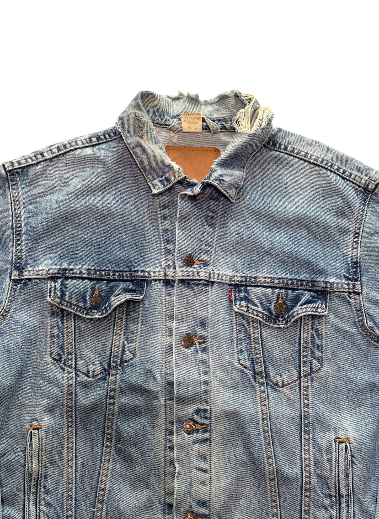 (SUP-468) LEVI'S DENIM JACKET "DAMAGE" - MADE IN MEXICO