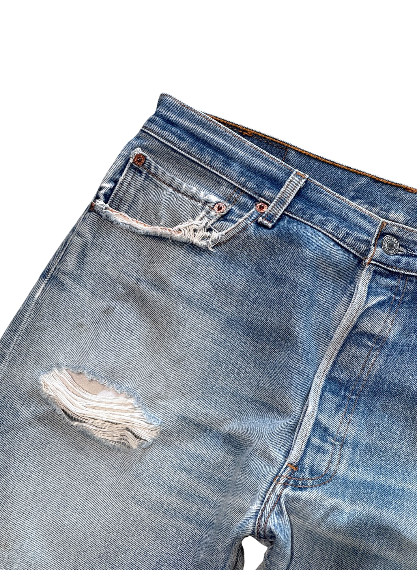 (SUP-633) 90s LEVI'S 501 "DAMAGE" - MADE IN MEXICO