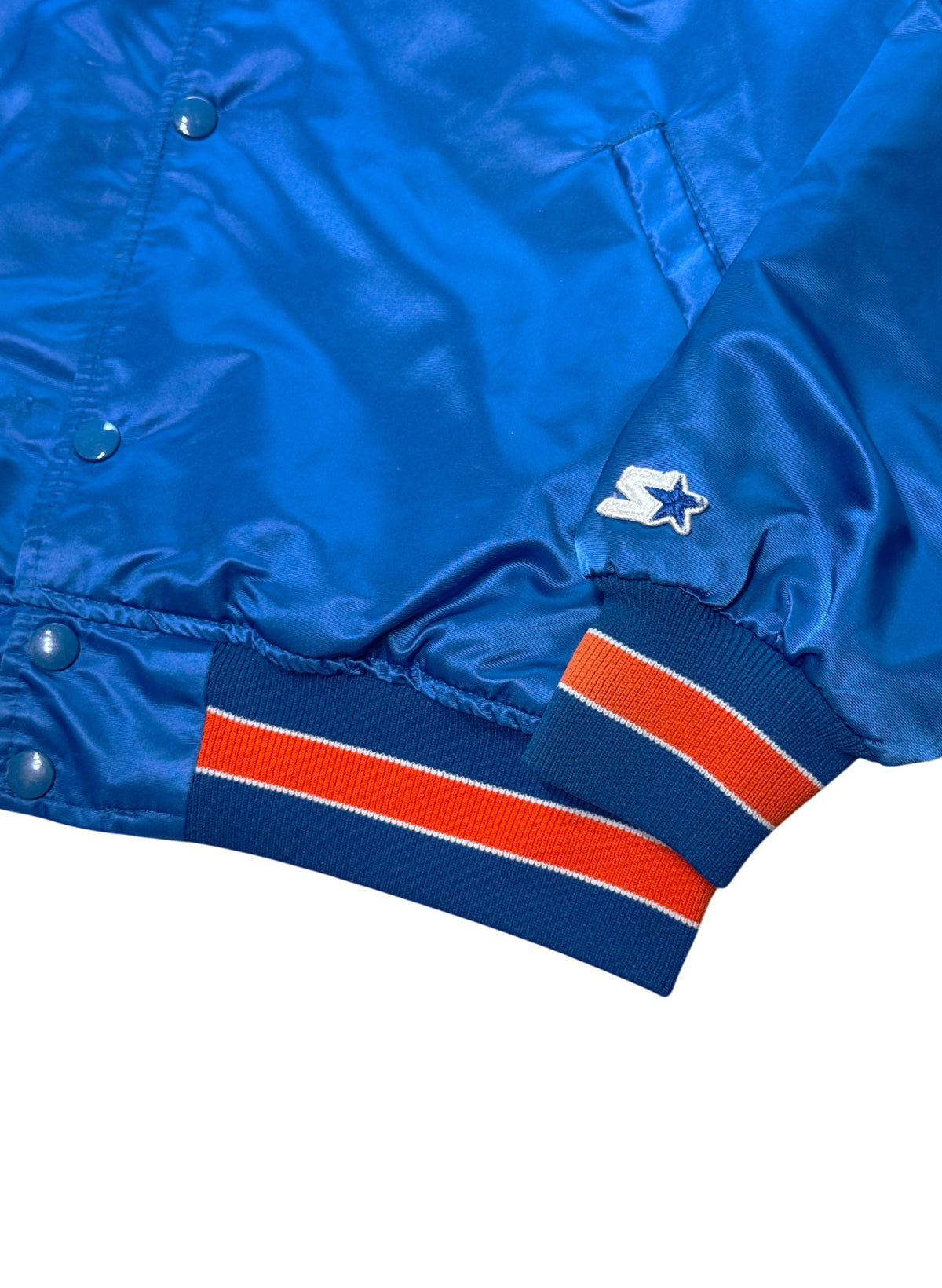 (SUP-876) STARTER NEW YORK METS "DAMAGE" NYLON STADIUM JACKET - L - MADE IN U.S.A.