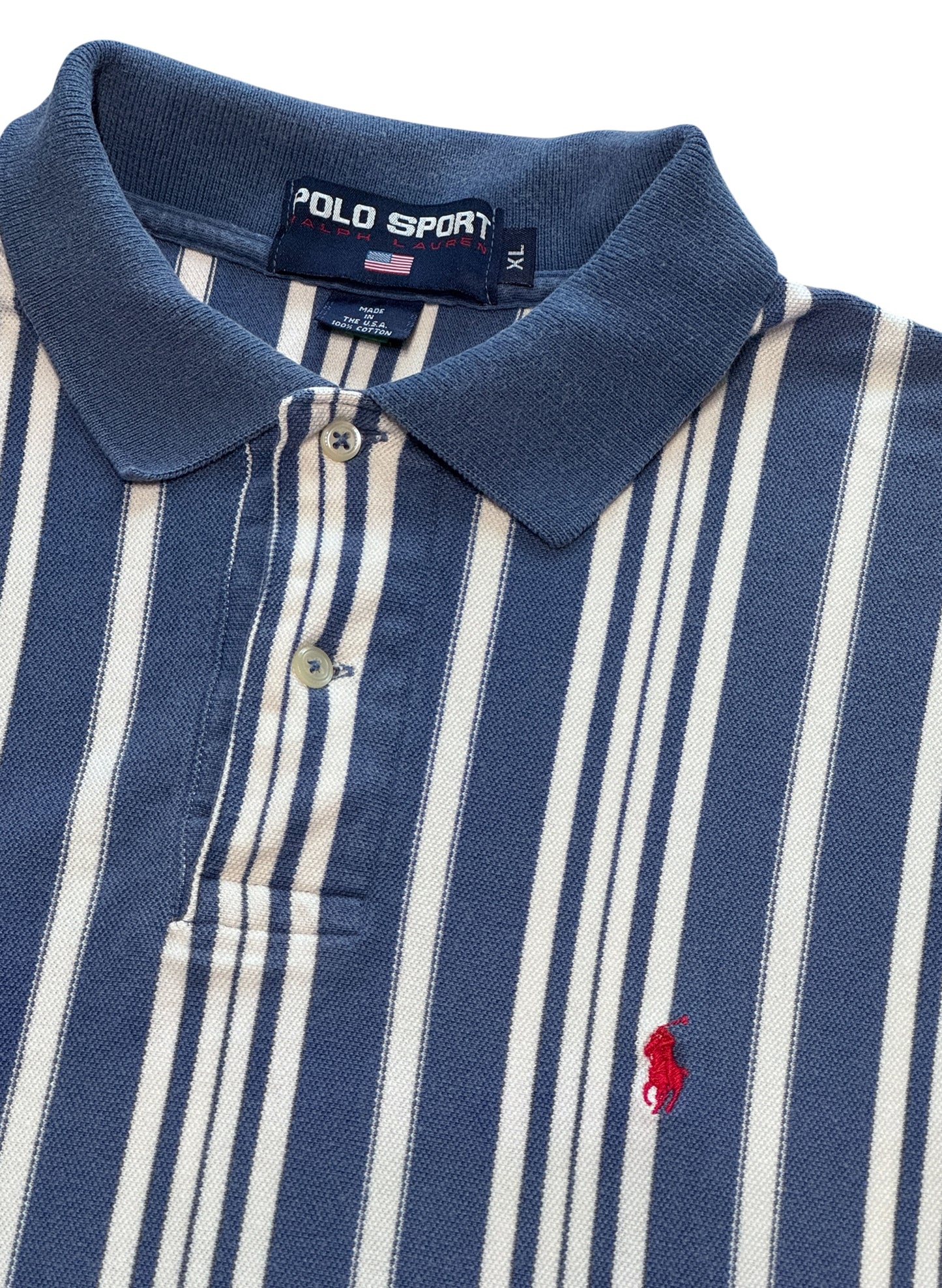 (SUP-691) POLO SPORT STRIPE POLO SHIRT - MADE IN U.S.A.