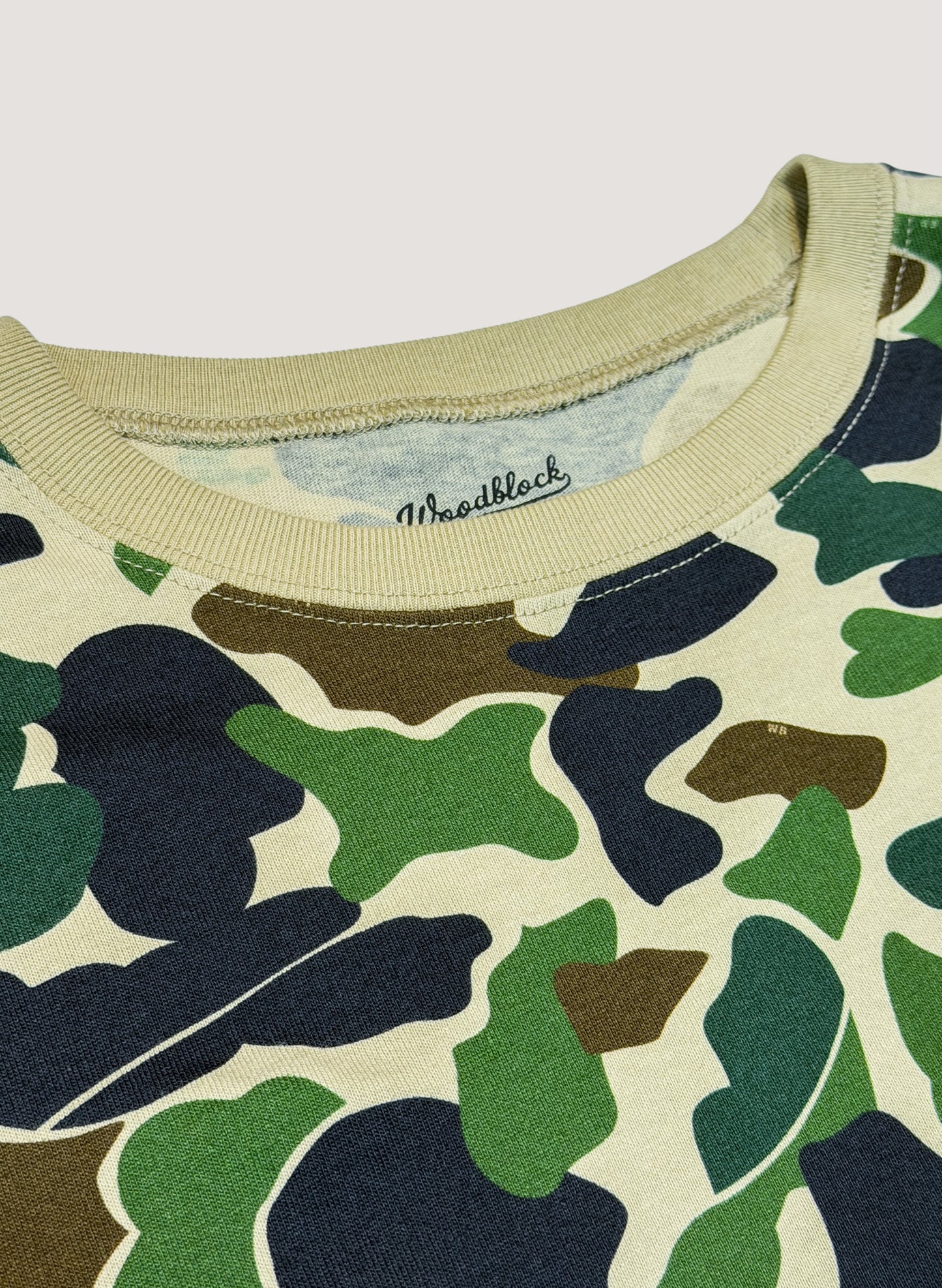 WOODBLOCK WIDE SILHOUETTE POCKET T-SHIRT DUCK HUNTER CAMO (WB-26SS-025)
