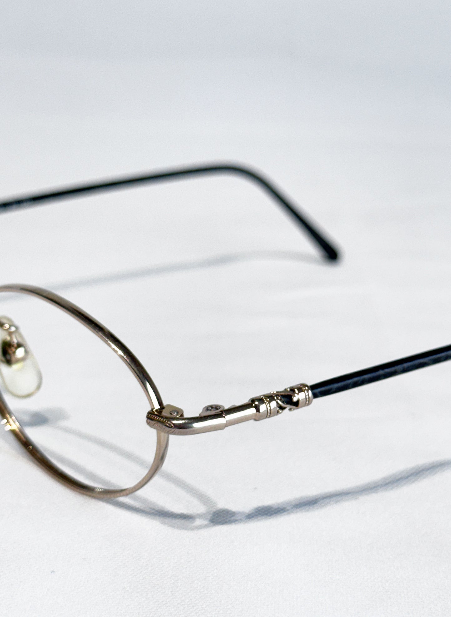 (SUP-771) 90s VINTAGE Polo Ralph Lauren GOLD OVAL FRAME GLASSES（レンズなし）