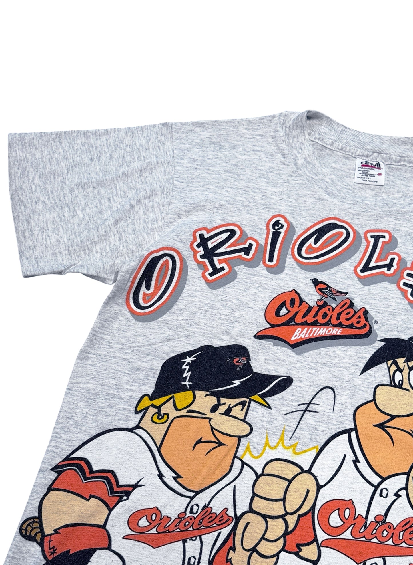 (SUP-734) 90s MLB BALTIMORE ORIOLES "THE FLINTSTONES" - MADE IN U.S.A.