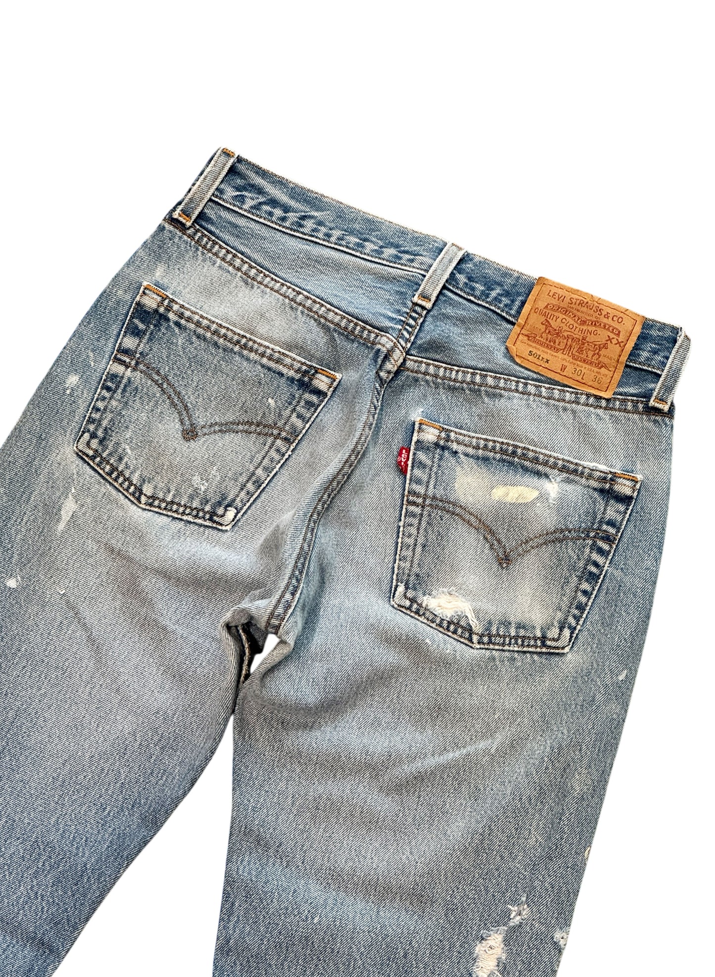 (SUP-496) LEVI'S 501 "PAINT" for women - MADE IN U.S.A.