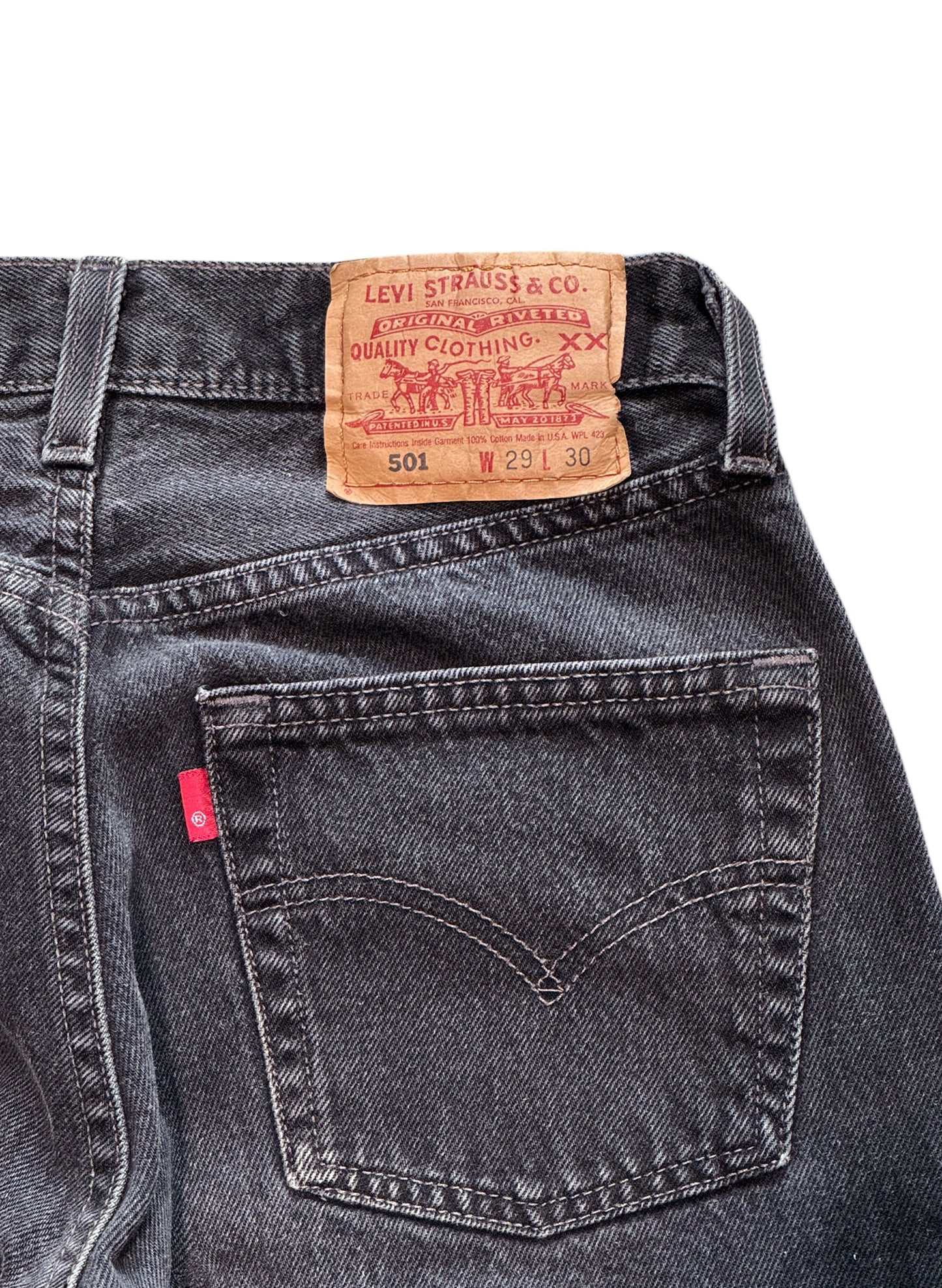 (SUP-556) LEVI'S 501 "BLACK" DENIM for WOMEN - MADE IN U.S.A.