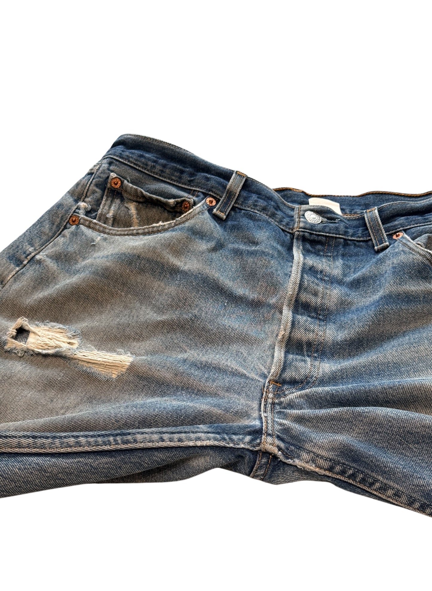 (SUP-329) LEVI'S 501 "DAMAGE" MADE IN MEXICO (w35)