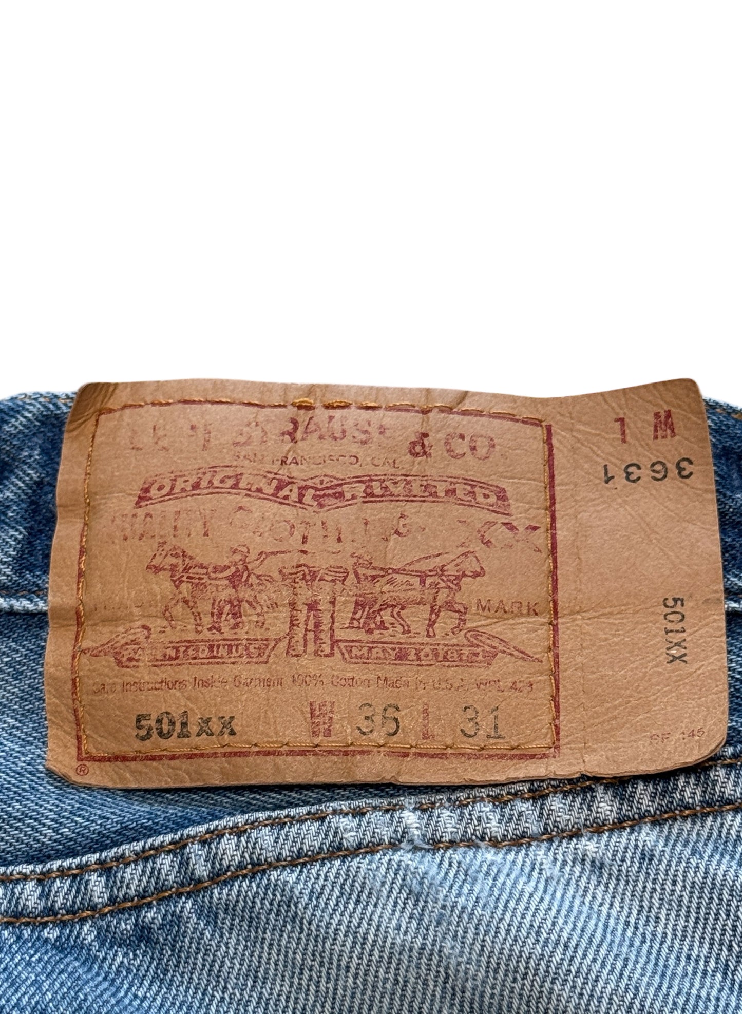 (SUP-601) LEVI'S 501 "BORO" - MADE IN U.S.A.