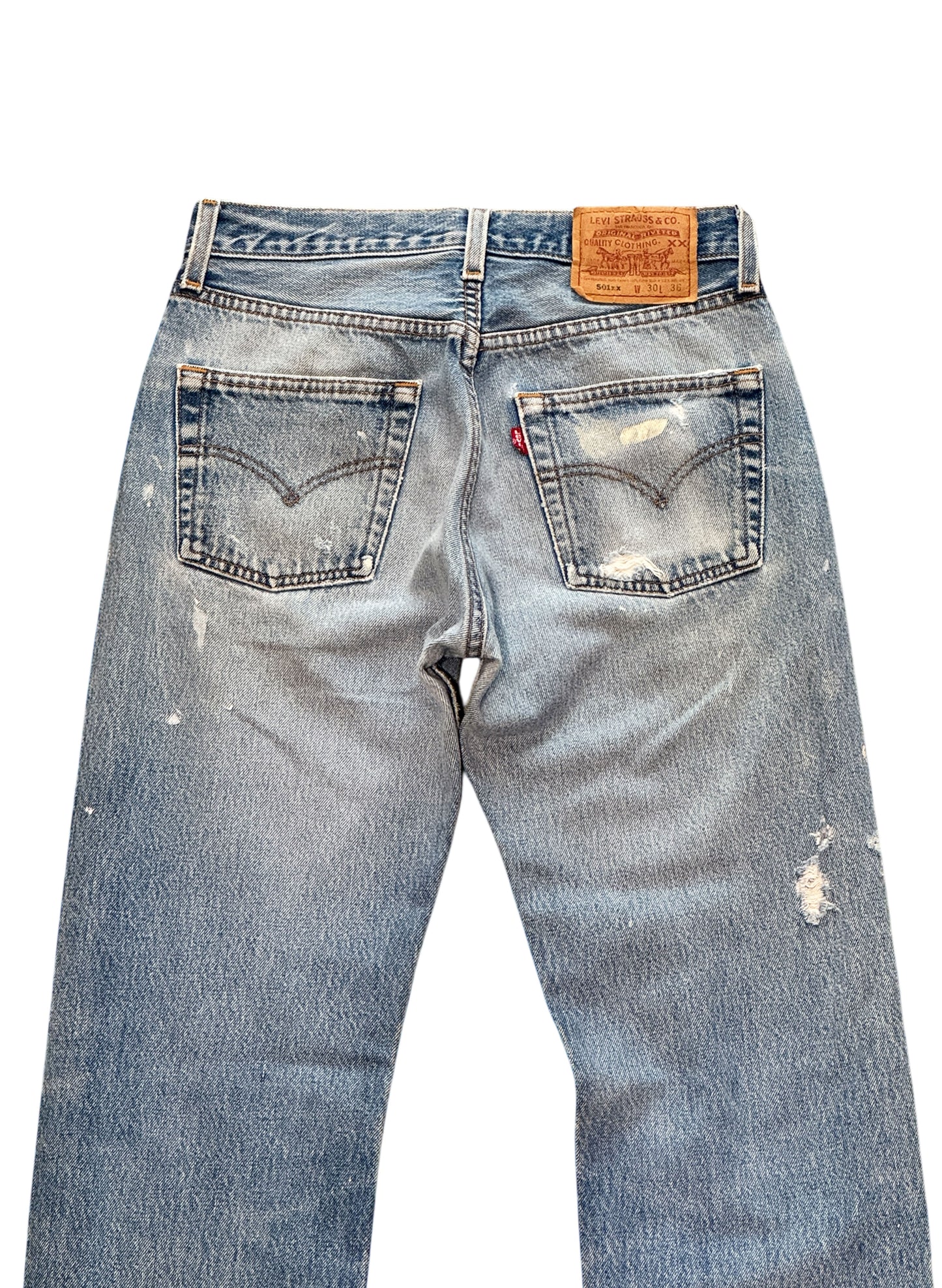 (SUP-496) LEVI'S 501 "PAINT" for women - MADE IN U.S.A.